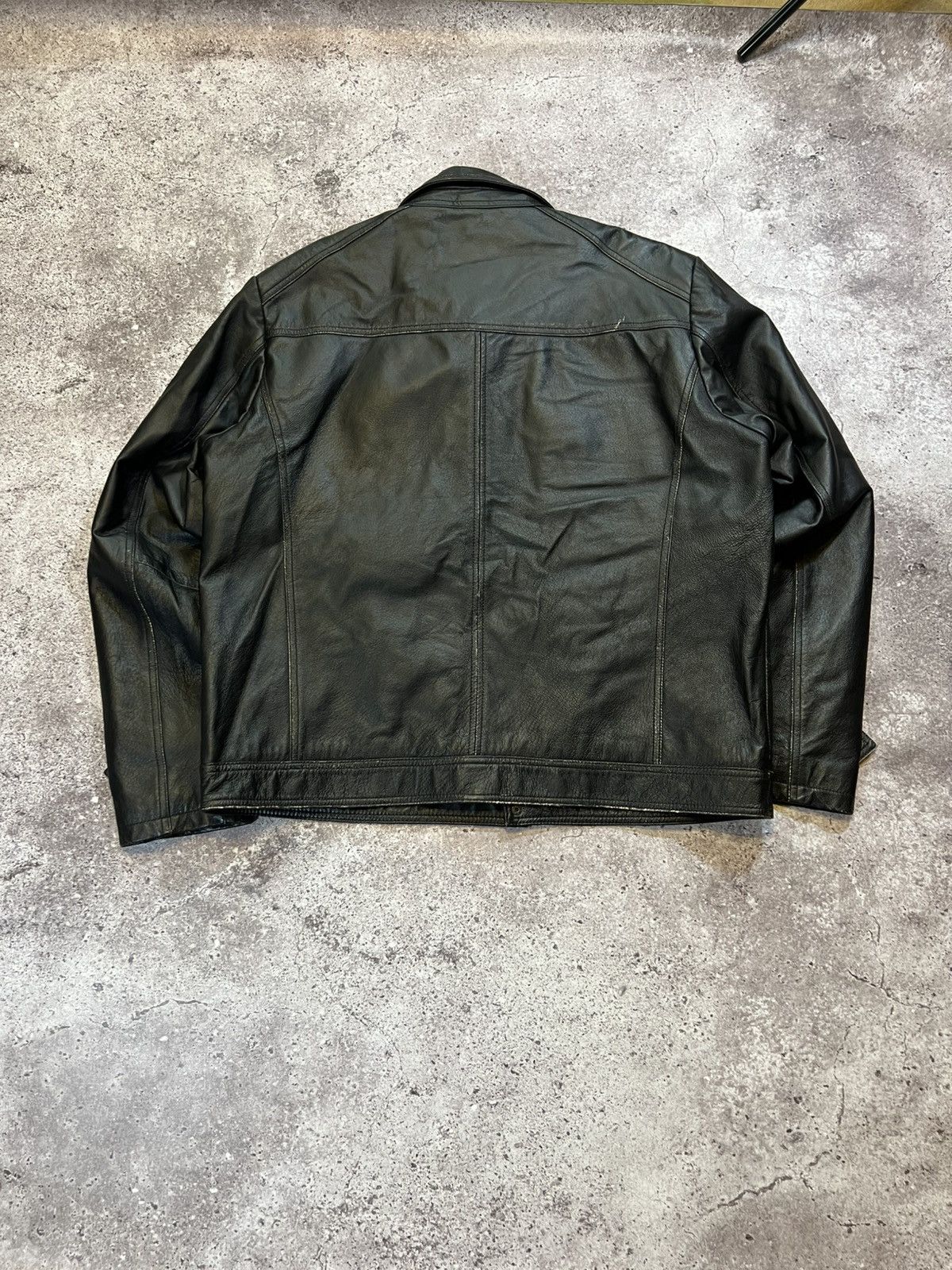 Genuine Leather VTG Rare Army Air Force Military Pilot Leather Jacket Size US XL / EU 56 / 4 - 11 Thumbnail