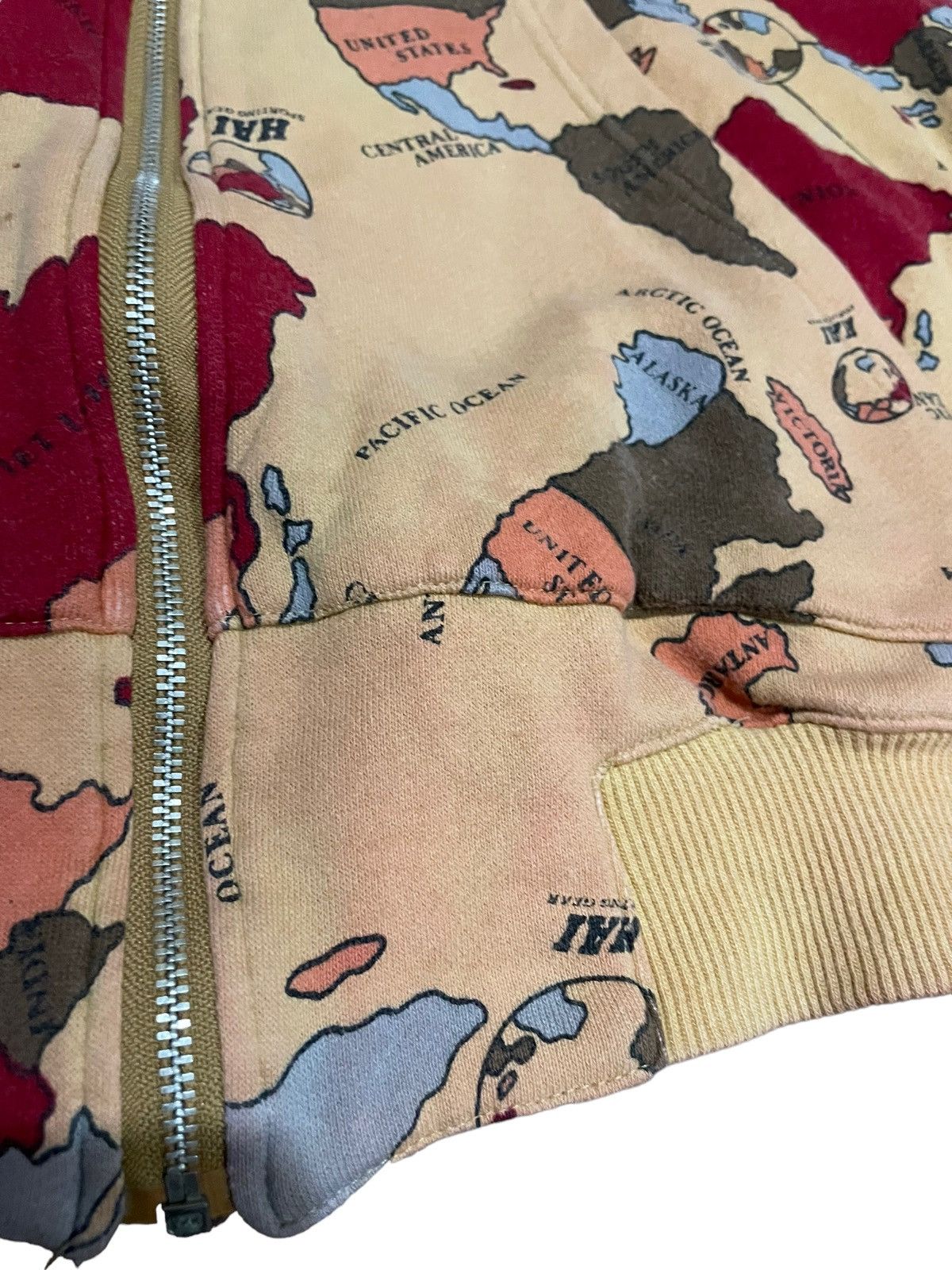 Hai Sporting Gear Issey Miyake Hai Sporting Gear 80s AOP Map Distressed Hoodie Size US M / EU 48-50 / 2 - 15 Thumbnail