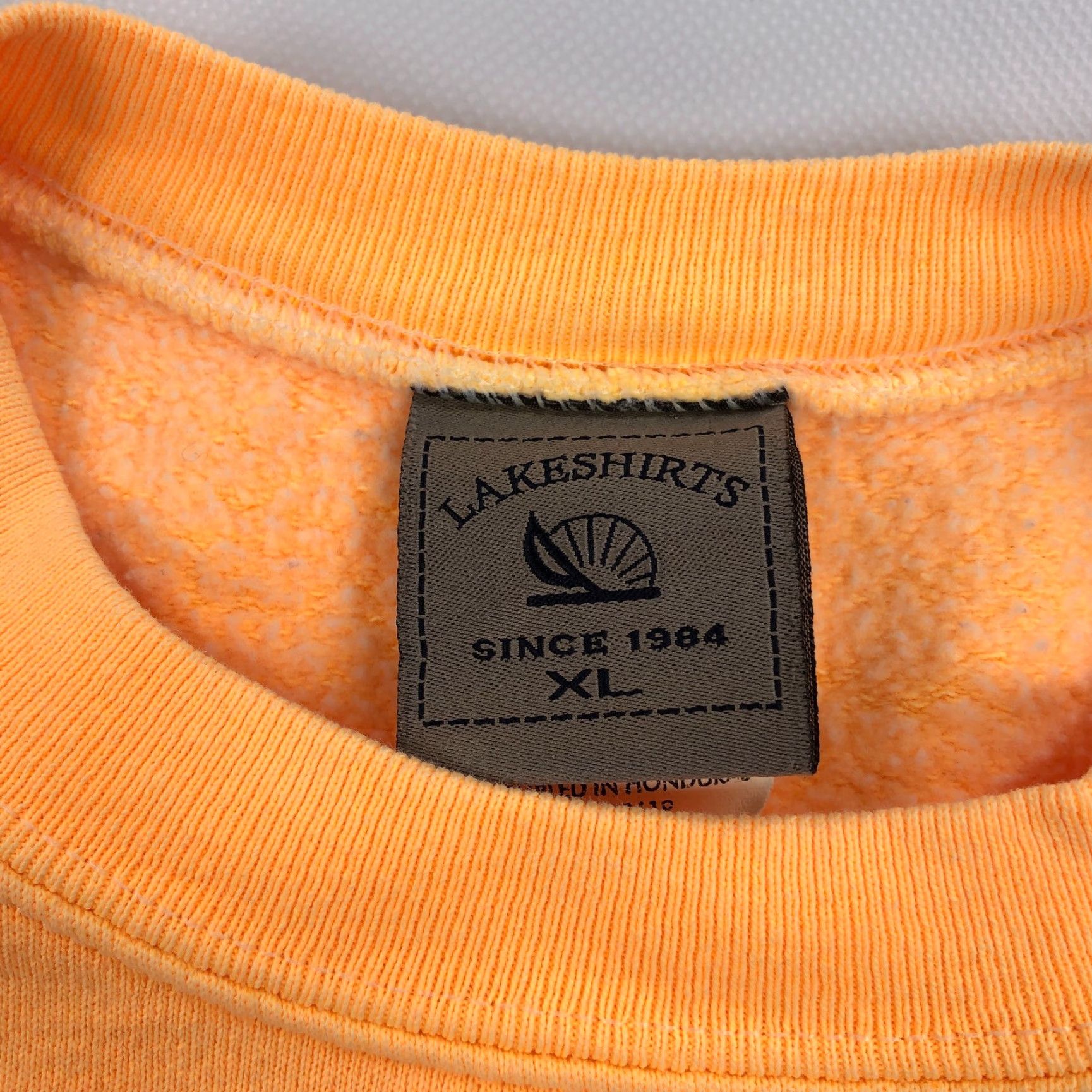 Vintage VINTAGE Florida Keys Sweatshirt Womens XL Crew Neck Peach Orange 90s VSCO Logo Pullover Size XL / US 12-14 / IT 48-50 - 5 Thumbnail