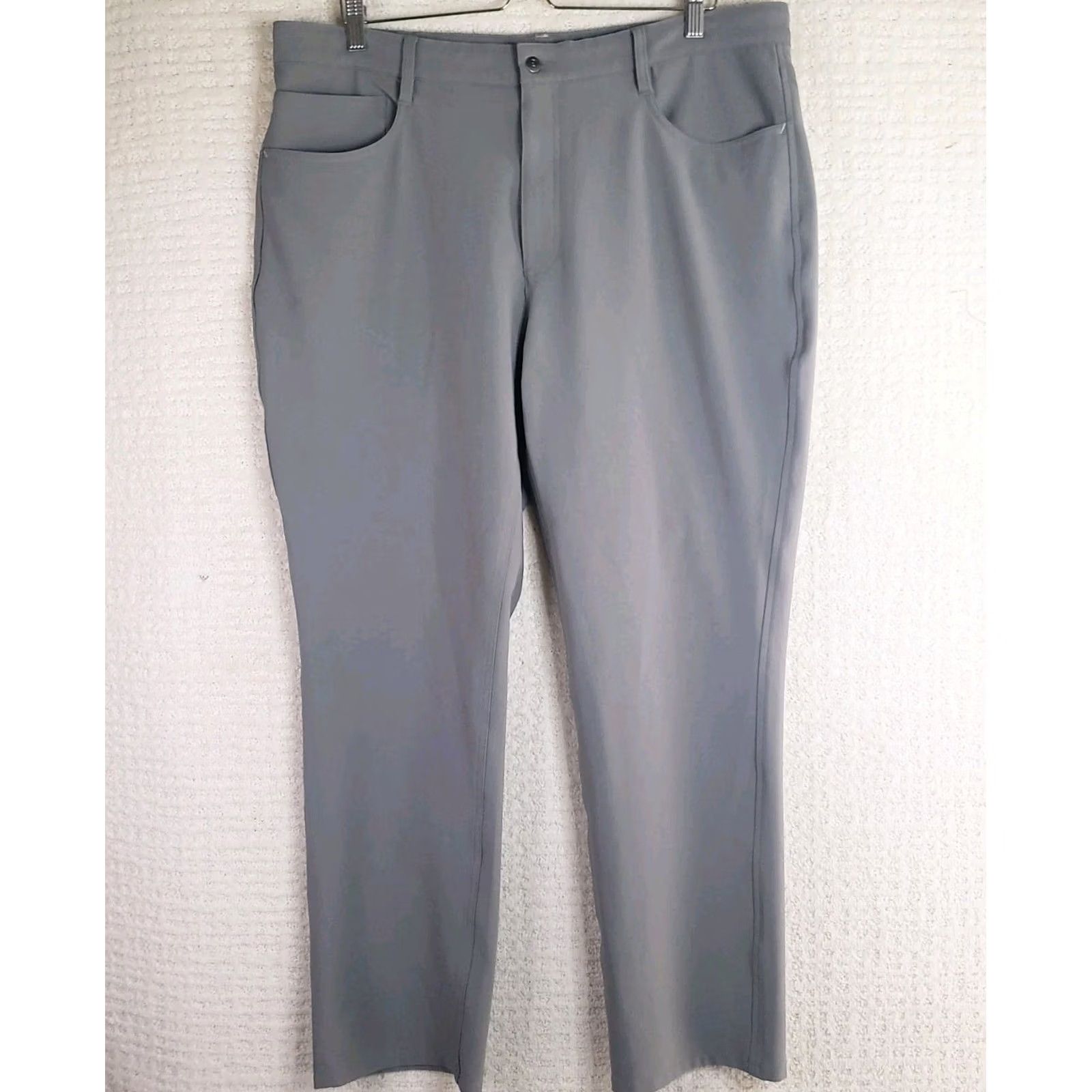 Footjoy FootJoy FJ Men's Athletic Fit Performance Stretch Golf Pants Gray Size 38 x 30 Size US 38 / EU 54 - 2 Thumbnail