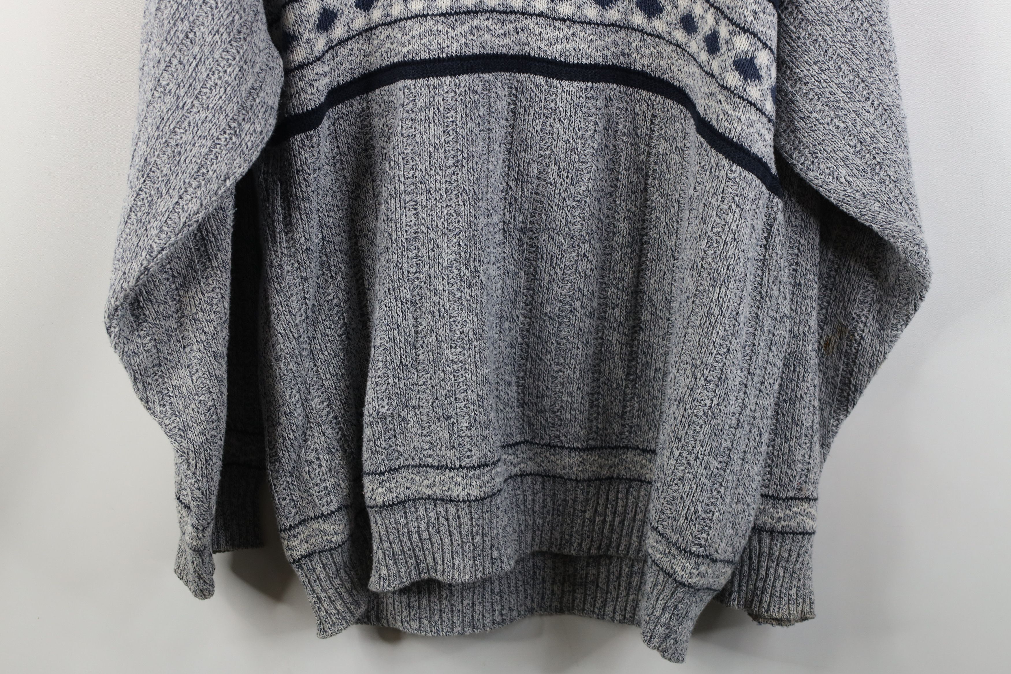 Vintage Vintage 90s Streetwear Geometric Fair Isle Knit Sweater Size US L / EU 52-54 / 3 - 15 Thumbnail