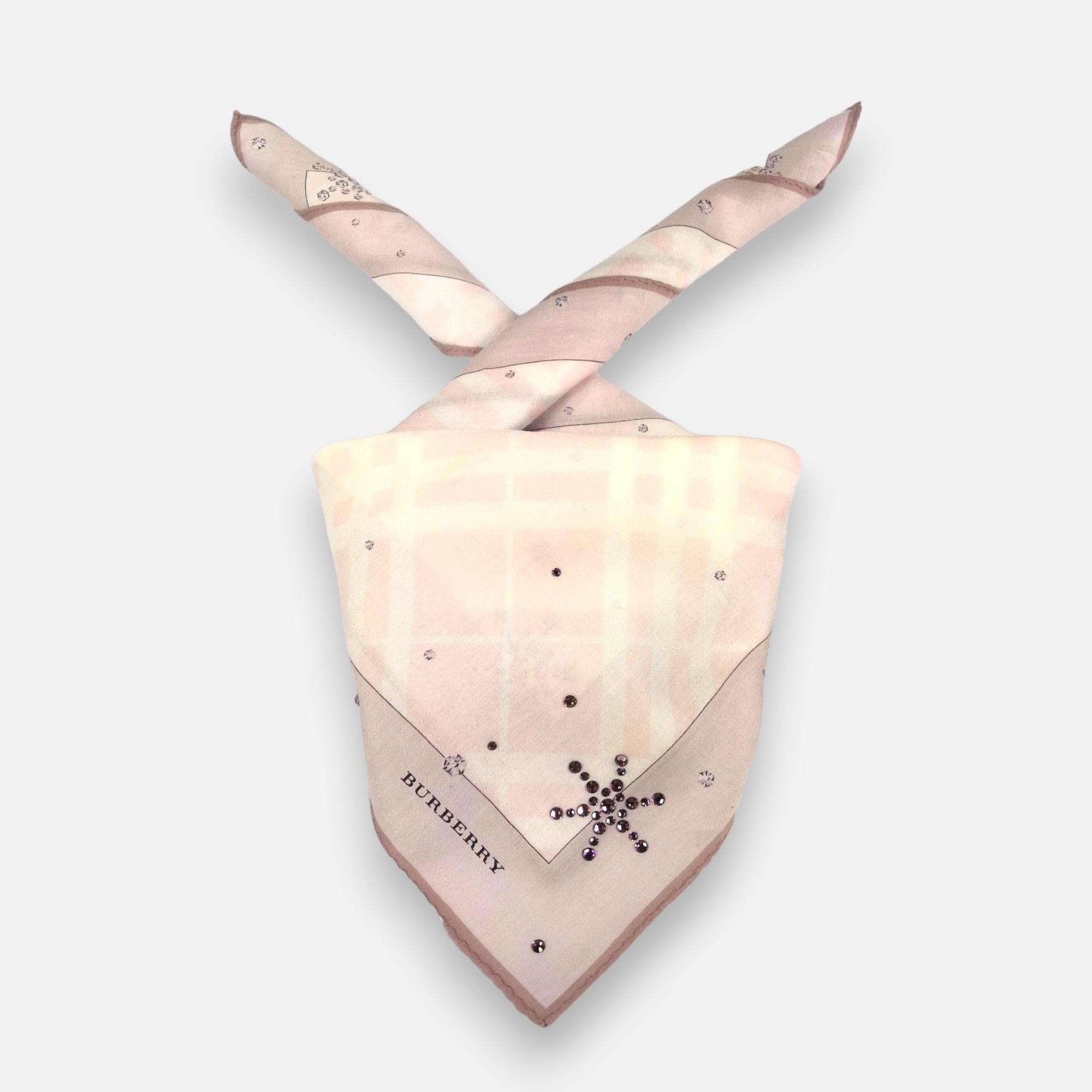 Burberry × Vintage Vintage Burberry Handkerchief Neckerchief Bandana Size ONE SIZE - 1 Thumbnail