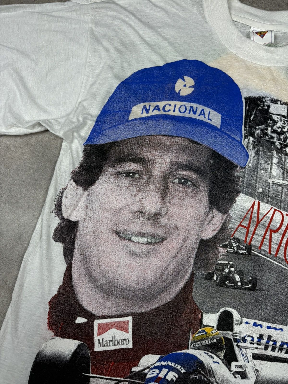 Formula 1 × Marlboro RARE vintage Ayrton Senna Formula 1 Marlboro Honda Size US L / EU 52-54 / 3 - 4 Thumbnail