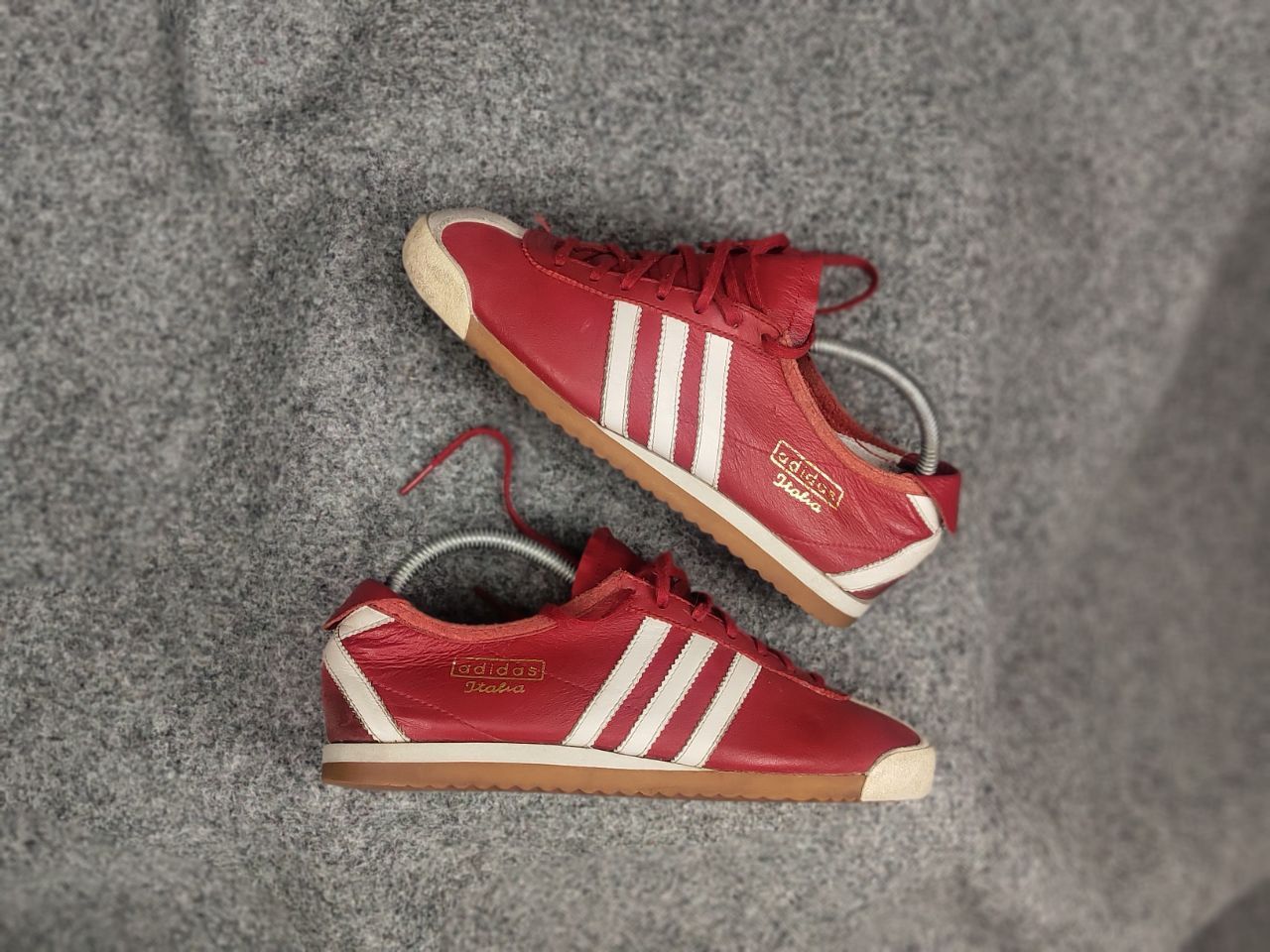 Adidas Vintage 2003 Adidas Italia Leather Red Retro Sneakers Size US 8 / EU 41 - 2 Thumbnail