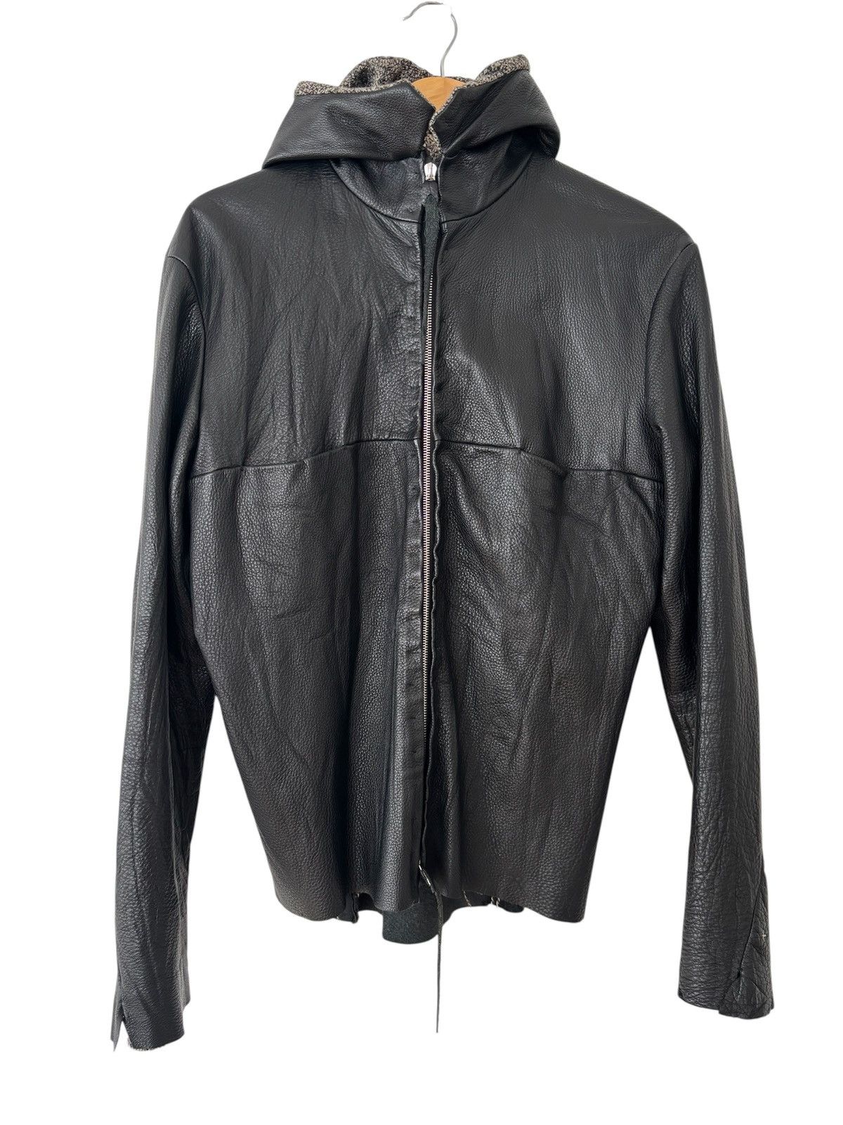 Ma+ m.a+ maurizio amadei leather hooded aviator lined Size US L / EU 52-54 / 3 - 1 Thumbnail