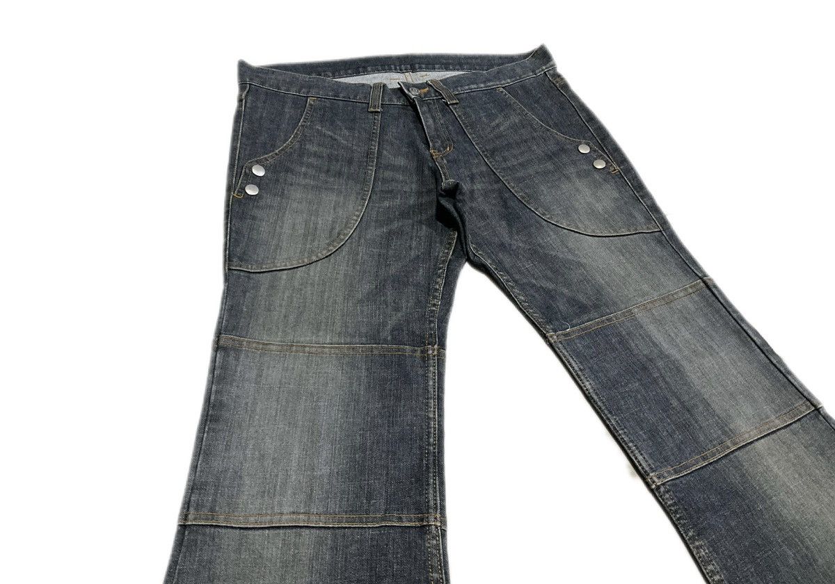 Tornado Mart 🔥Y2K Archived Tornado Mart Flared Denim Bell Bottoms Size US 34 / EU 50 - 2 Thumbnail