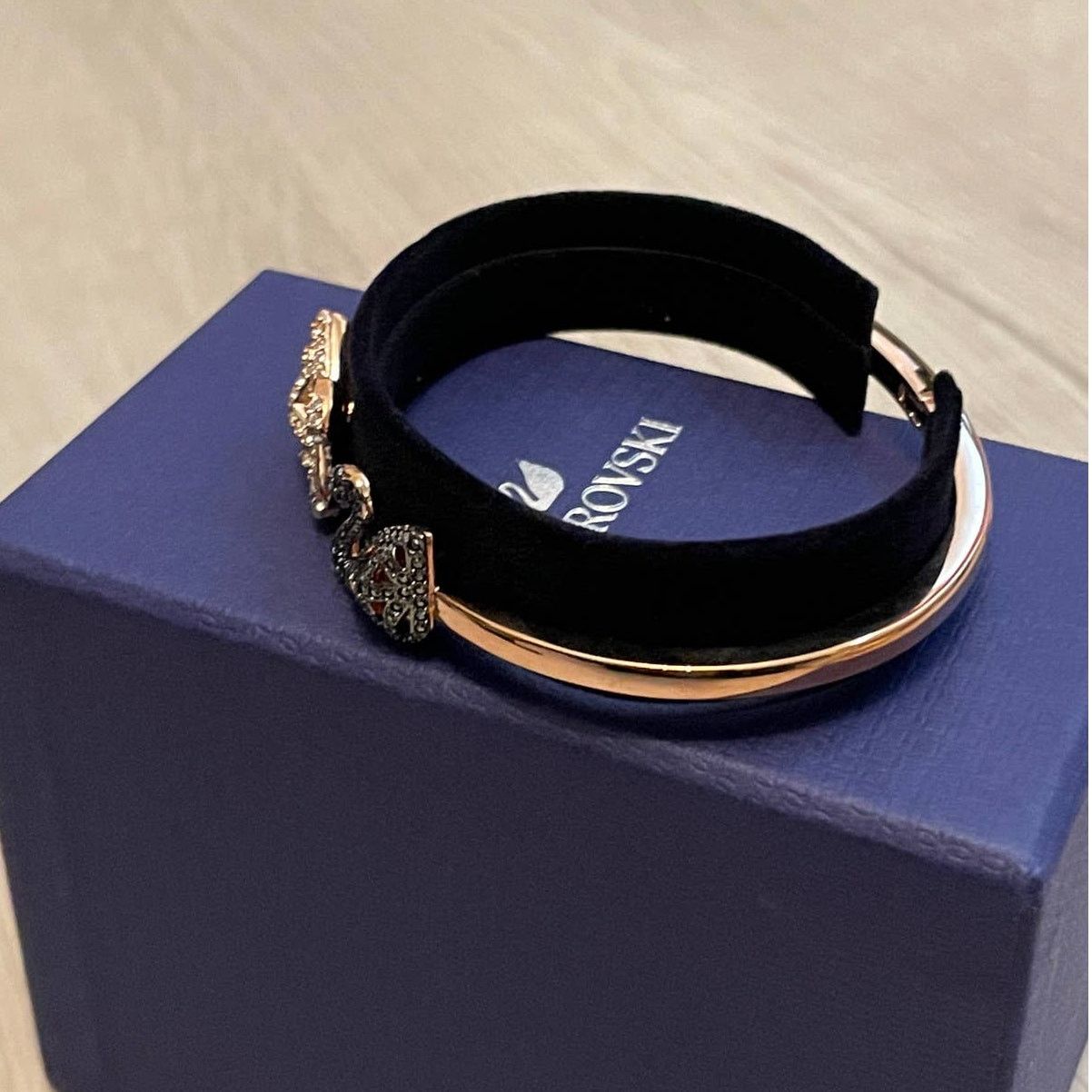 Swarovski Swarovski Facet Swan Bangle Bracelet Multi Color, Size Small Size ONE SIZE - 10 Thumbnail