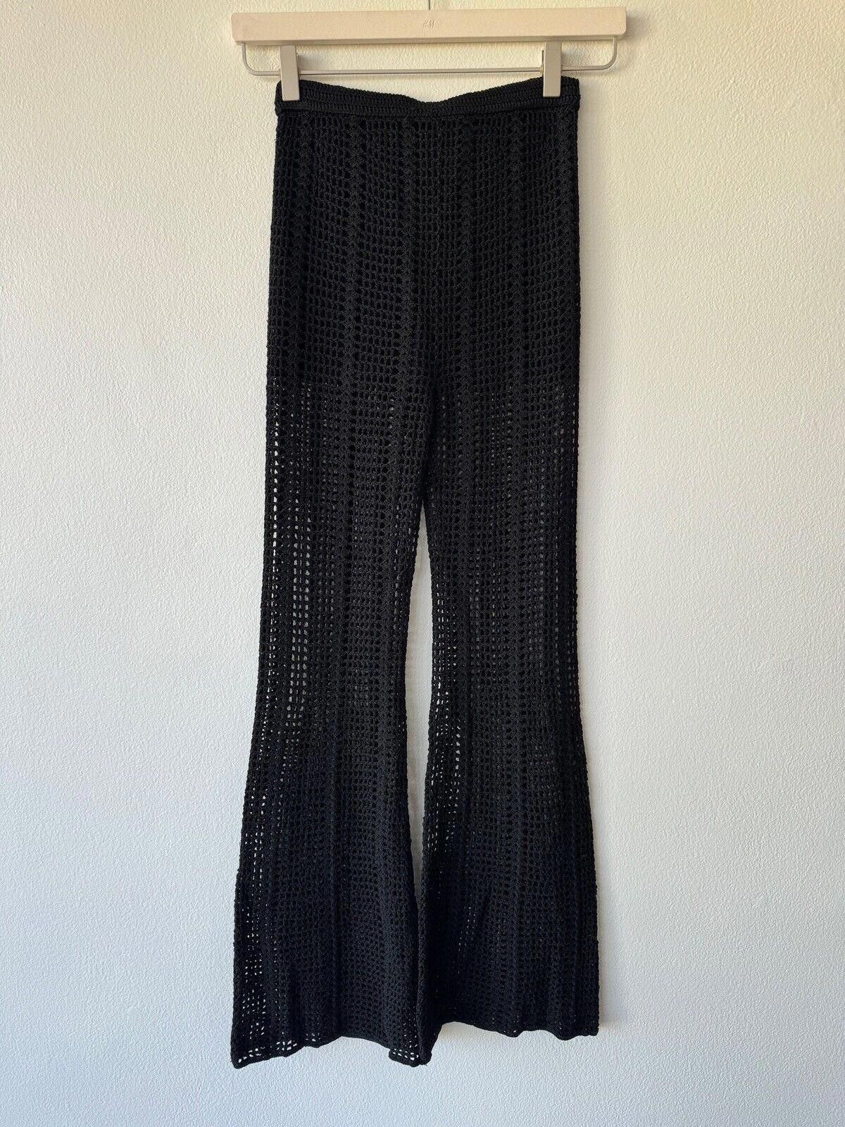 Dion Lee New dion lee knit pinnacle crochet pant black extra small 6 Size 26" / US 2 / IT 38 - 5 Thumbnail