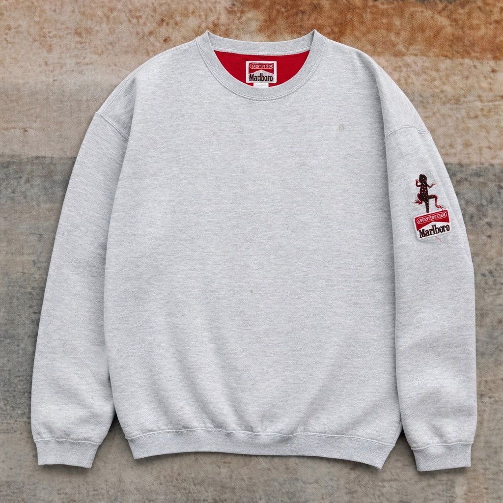 Marlboro Marlboro Adventure Team Crewneck Sweatshirt Grey Embroidery Size US L / EU 52-54 / 3 - 1 Thumbnail