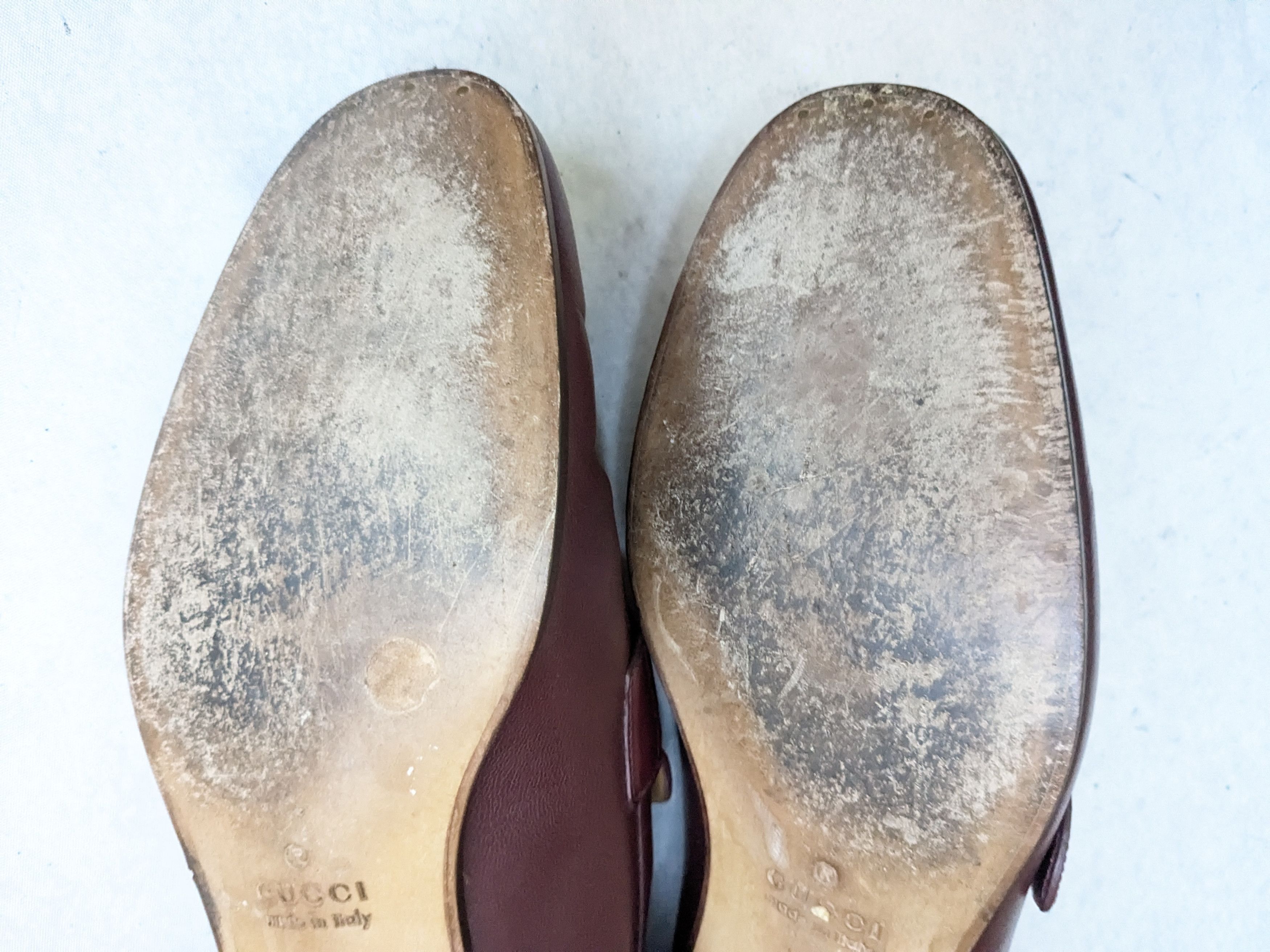 Gucci Gucci Loafers Burgundy 10 Leather Web GG Size US 10 / EU 43 - 17 Thumbnail