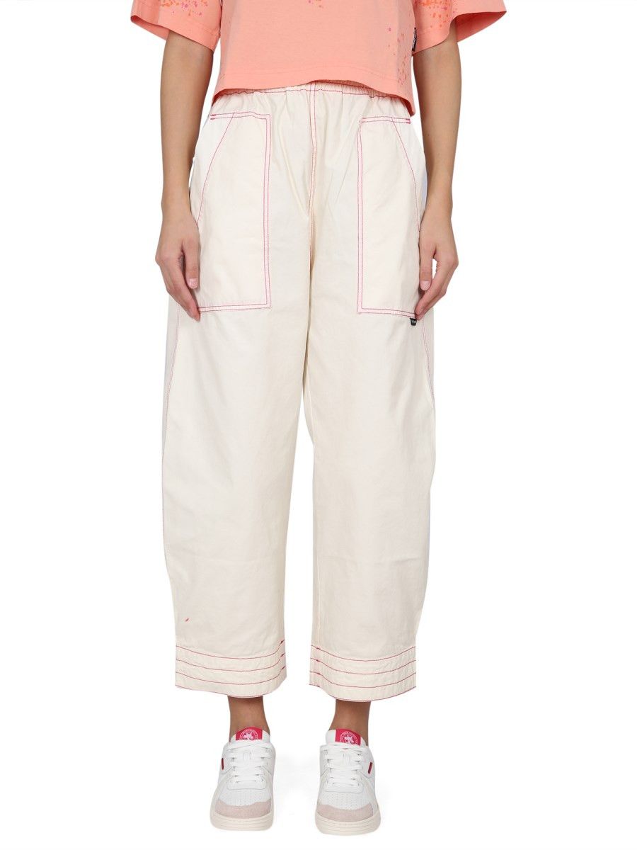 Palm Angels o1y1125 Sweatpant in Cream Size 27" / US 4 / IT 40 - 1 Thumbnail