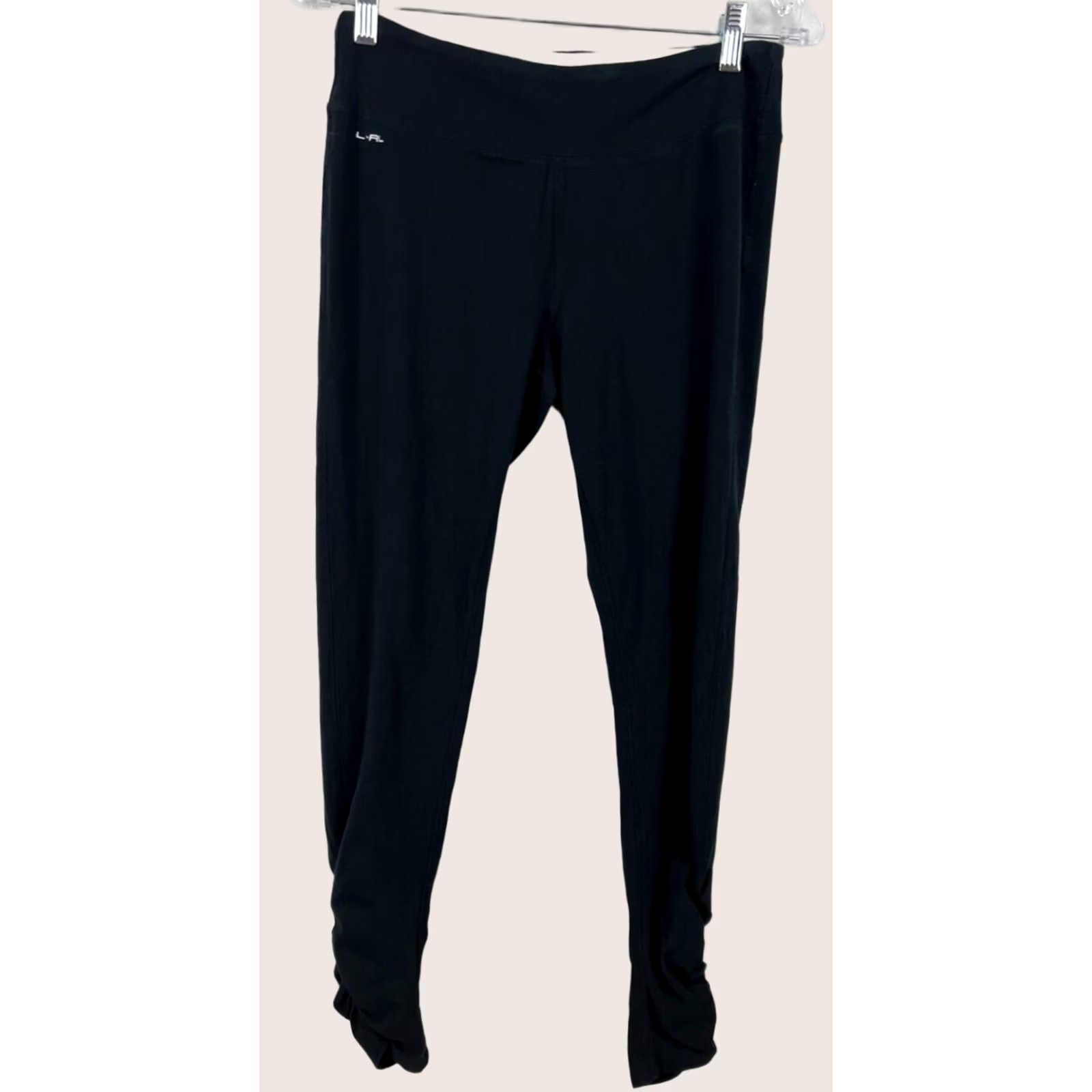Ralph Lauren Lauren Ralph Lauren Active Black Stretch Running Legging Pant Women M LRL Leggings Activewear Size 32" / US 10 / IT 46 - 1 Thumbnail
