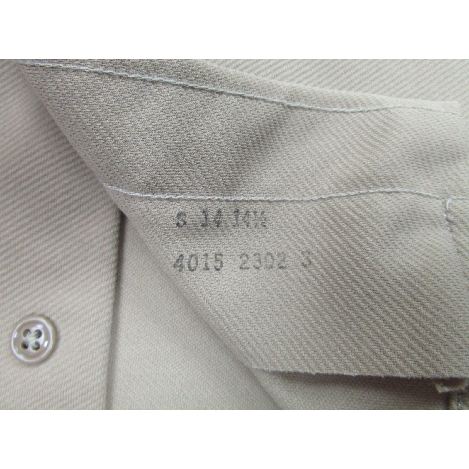 Vintage Vintage Creighton Shirt Mens Small Khaki Tan Poly Uniform Military Work USA 70s Size US S / EU 44-46 / 1 - 5 Thumbnail