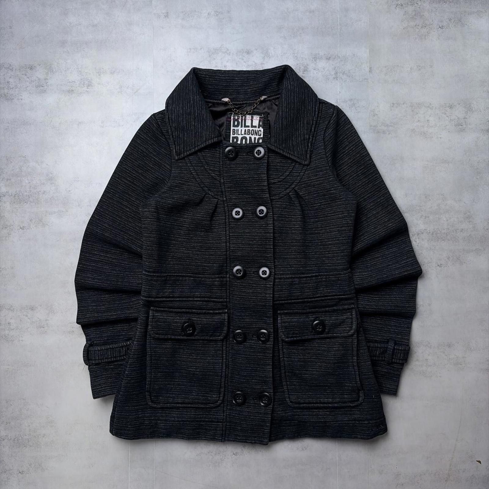 Billabong Y2K Black Billabong Grunge Surf Button Up Coat Size M / US 6-8 / IT 42-44 - 1 Thumbnail