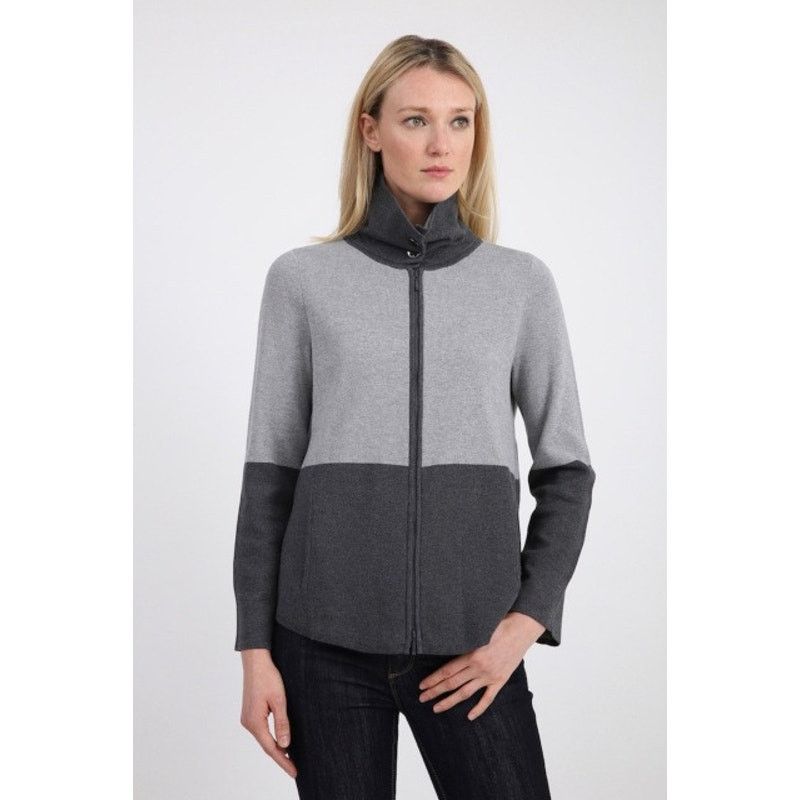 Other Belford Pima Cotton Snap Funnel Jacket Blue Womens Medium Size M / US 6-8 / IT 42-44 - 7 Thumbnail