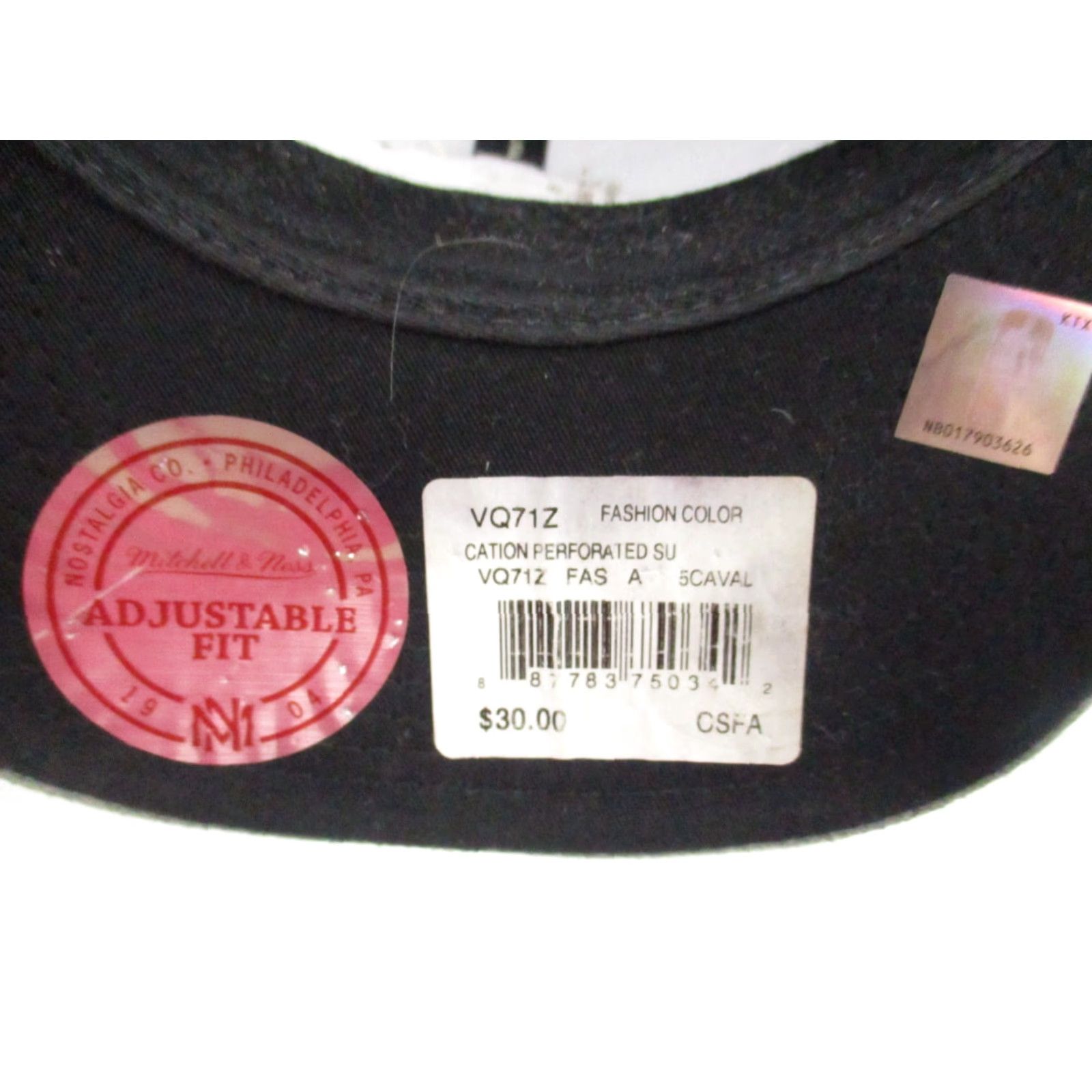 Mitchell & Ness VINTAGE Cleveland Cavaliers Hat Adjustable Gray Mitchell & Ness NWT Basketball Snapback Size ONE SIZE - 6 Thumbnail