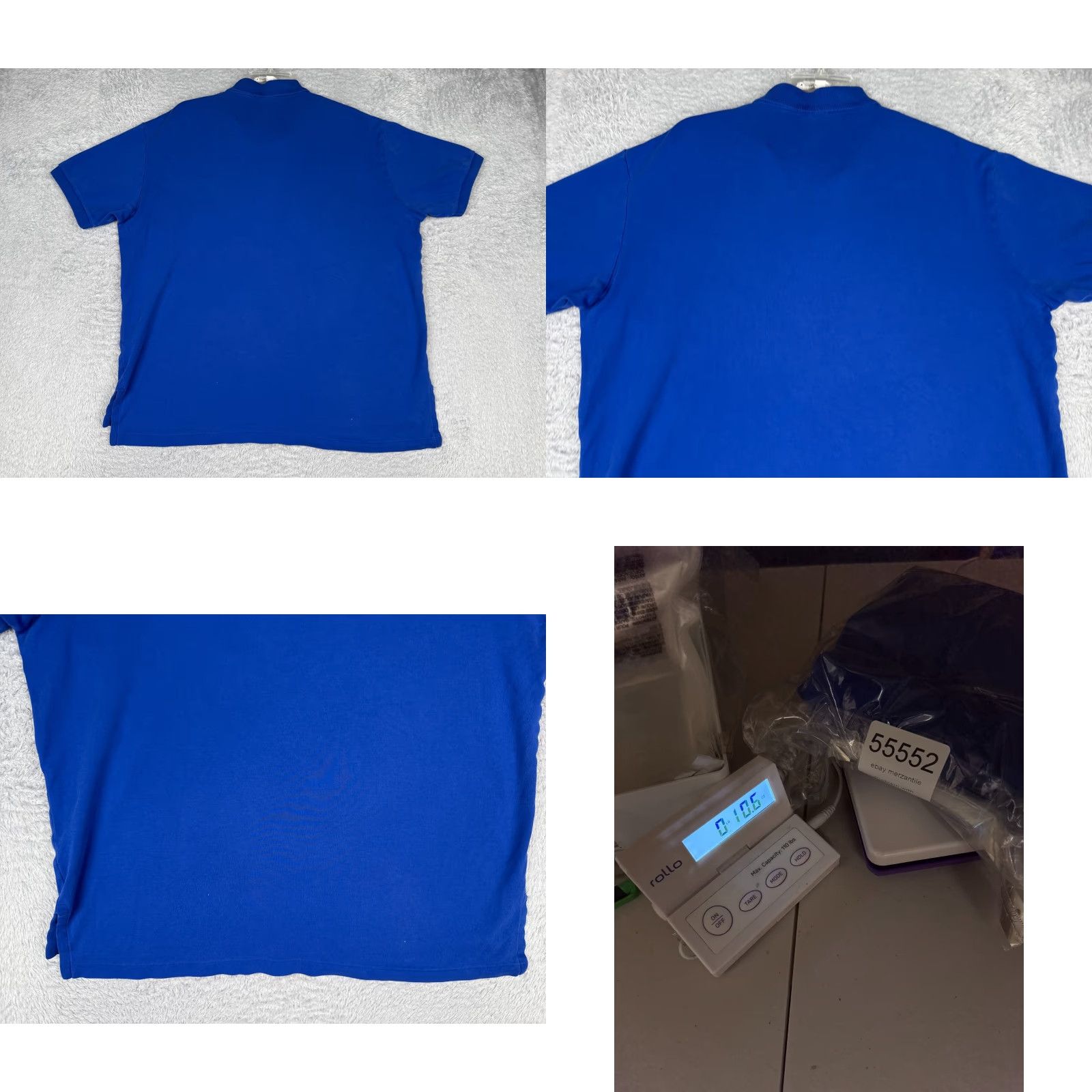 Ralph Lauren VINTAGE Ralph Lauren Polo Shirt Men XL Blue 100% Cotton Short Sleeve Polo Shirt Regular Fit Embroidered Logo Button Collar Size US XL / EU 56 / 4 - 9 Thumbnail