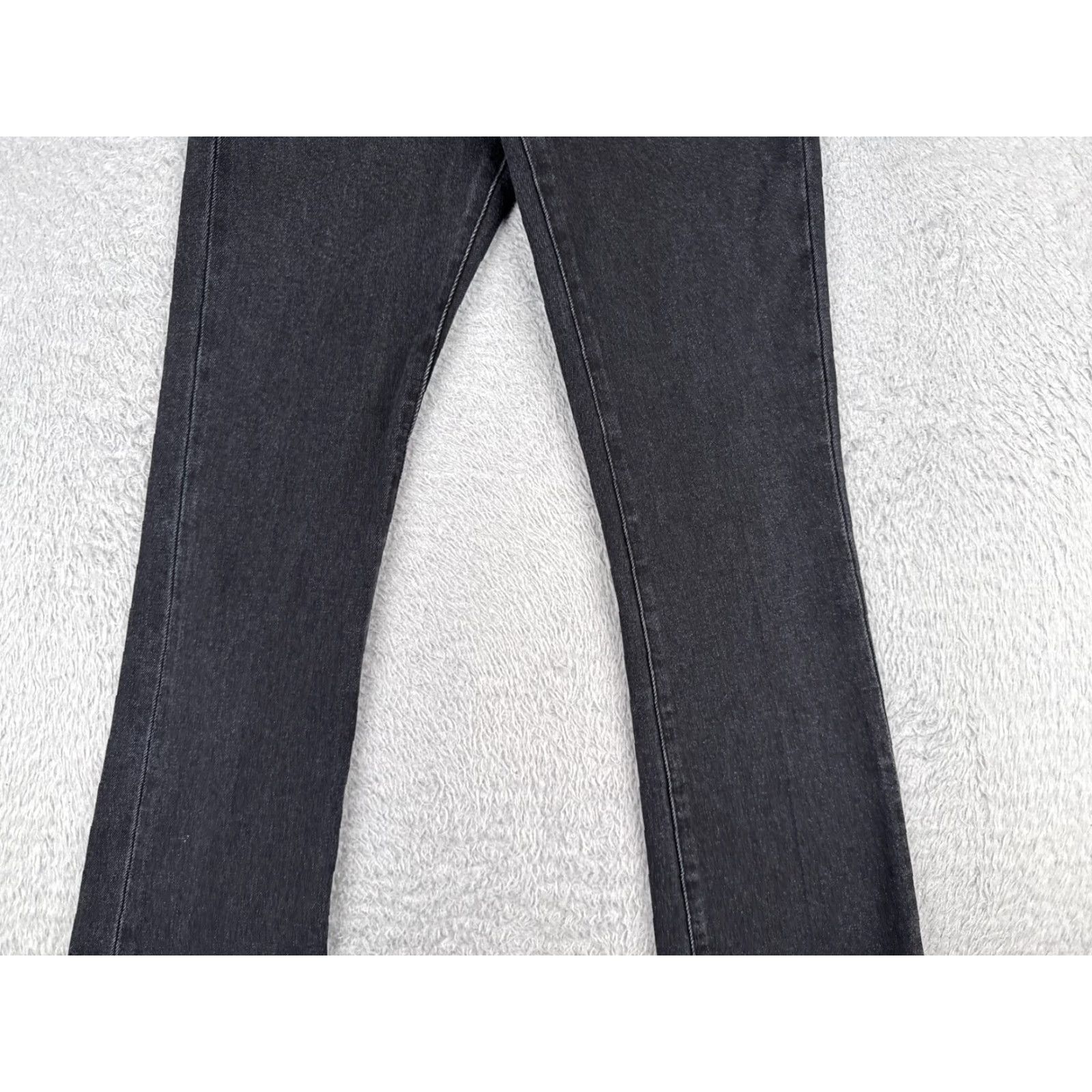 Vintage Dear John Jeans Women Bootcut 25 Black Denim Cotton 5-Pocket High Rise 25x33 Regular Classic Knit? Size 42" / US 20 - 3 Thumbnail