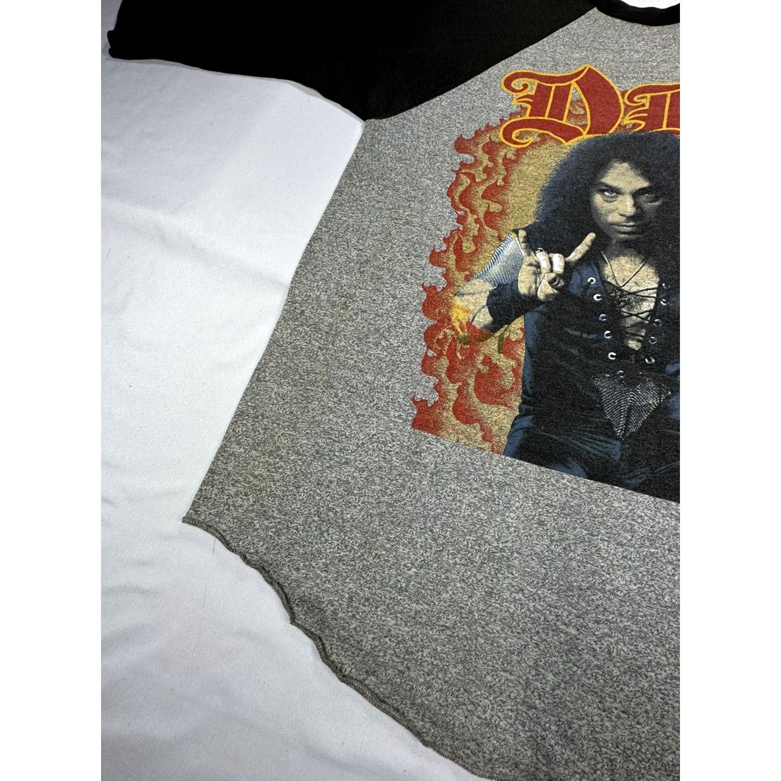 Glanshirt Vintage Dio Raglan Shirt Sz S 1985 Sacred Heart Tour Signal Tag, Gray Cotton Blend Size US S / EU 44-46 / 1 - 6 Thumbnail