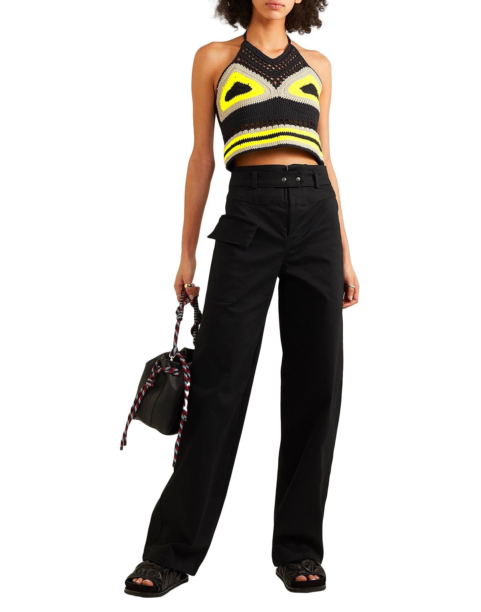 Ambush Design o1mle1224 Size : OS/ Waves Crochet Top in Multicolor Size ONE SIZE - 4 Thumbnail
