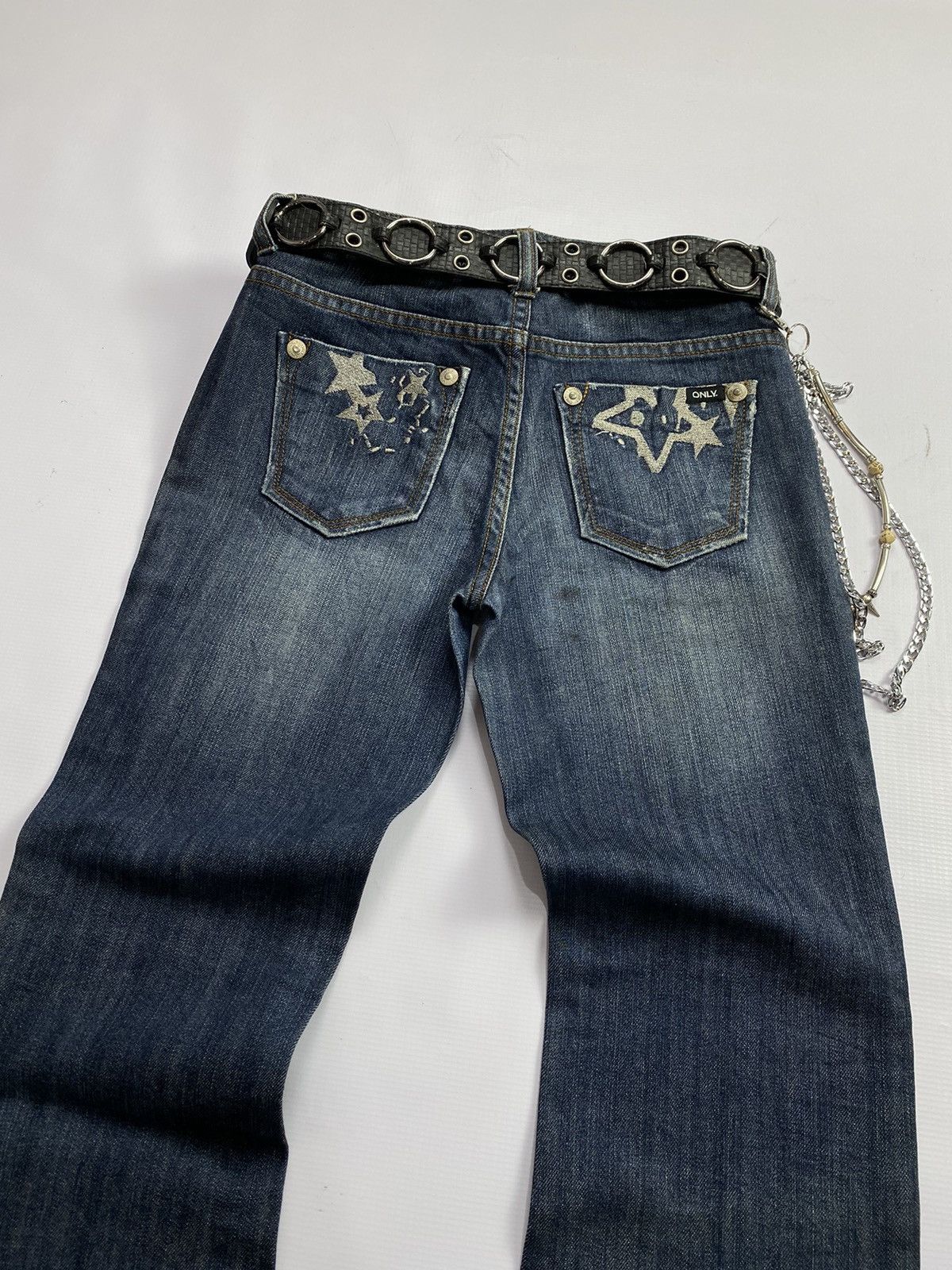 If Six Was Nine × Japanese Brand × Le Grande Bleu (L.G.B.) 2000s Only Jeans Washed Flare Pant Size US 30 / EU 46 - 4 Thumbnail