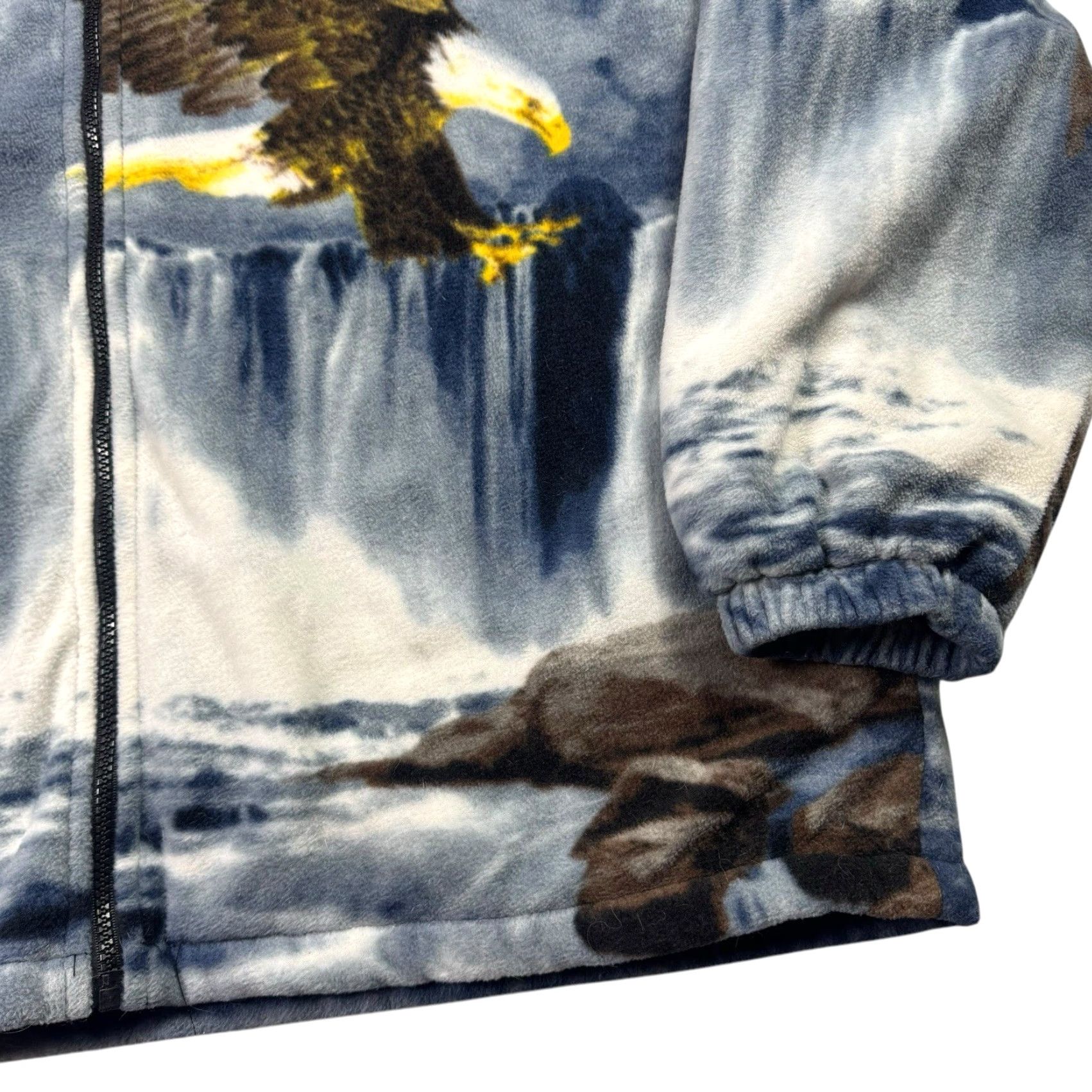 Vintage Black Canyon Outfitters Jacket Men 3XL Sherpa Fleece All Over Print Eagle Nature Full Zip Hooded Insulated Pockets 80s 90s Outdoor Size US XXL / EU 58 / 5 - 2 Thumbnail