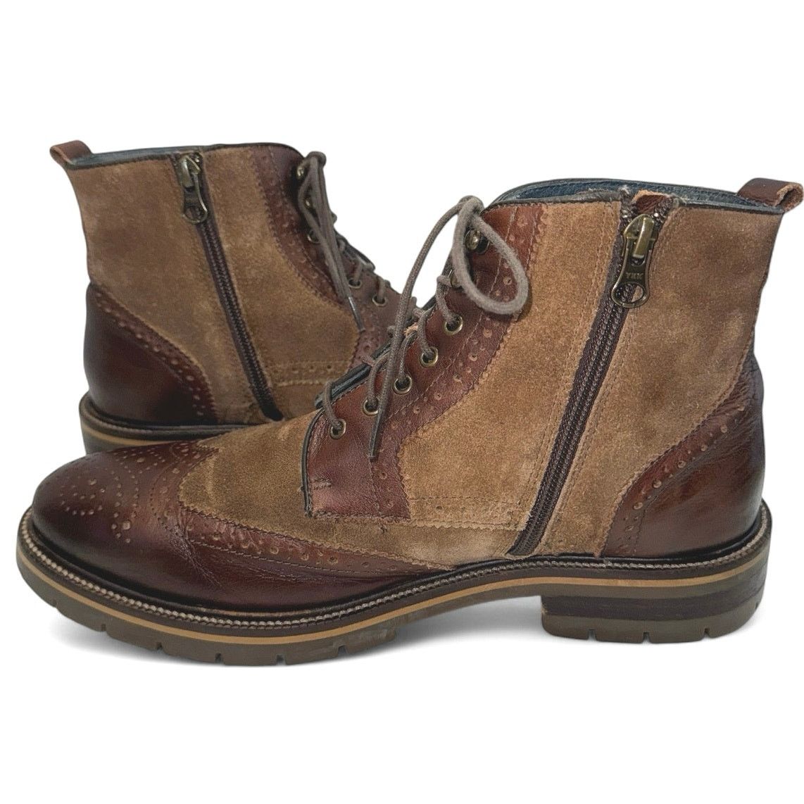 Johnston & Murphy Johnston & Murphy Wingtip Suede Chukka Boots men sz 8 Size US 8 / EU 41 - 2 Thumbnail