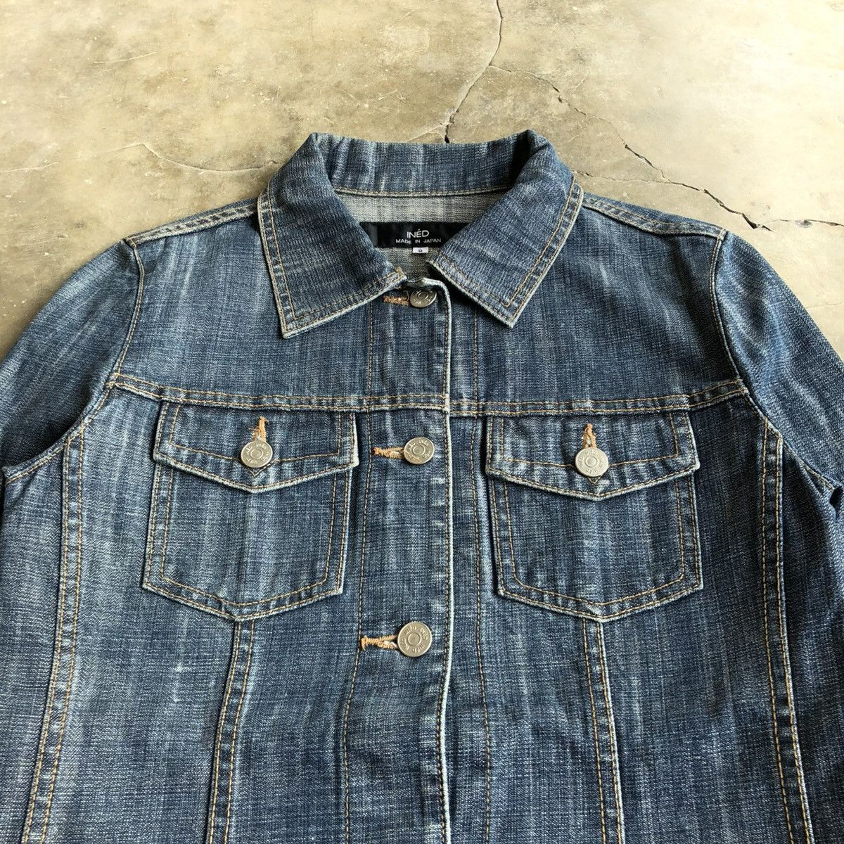 Yohji Yamamoto 🇯🇵 Vintage Ined Japan by Yohji Yamamoto Cropped Denim Jacket Size US XS / EU 42 / 0 - 5 Thumbnail