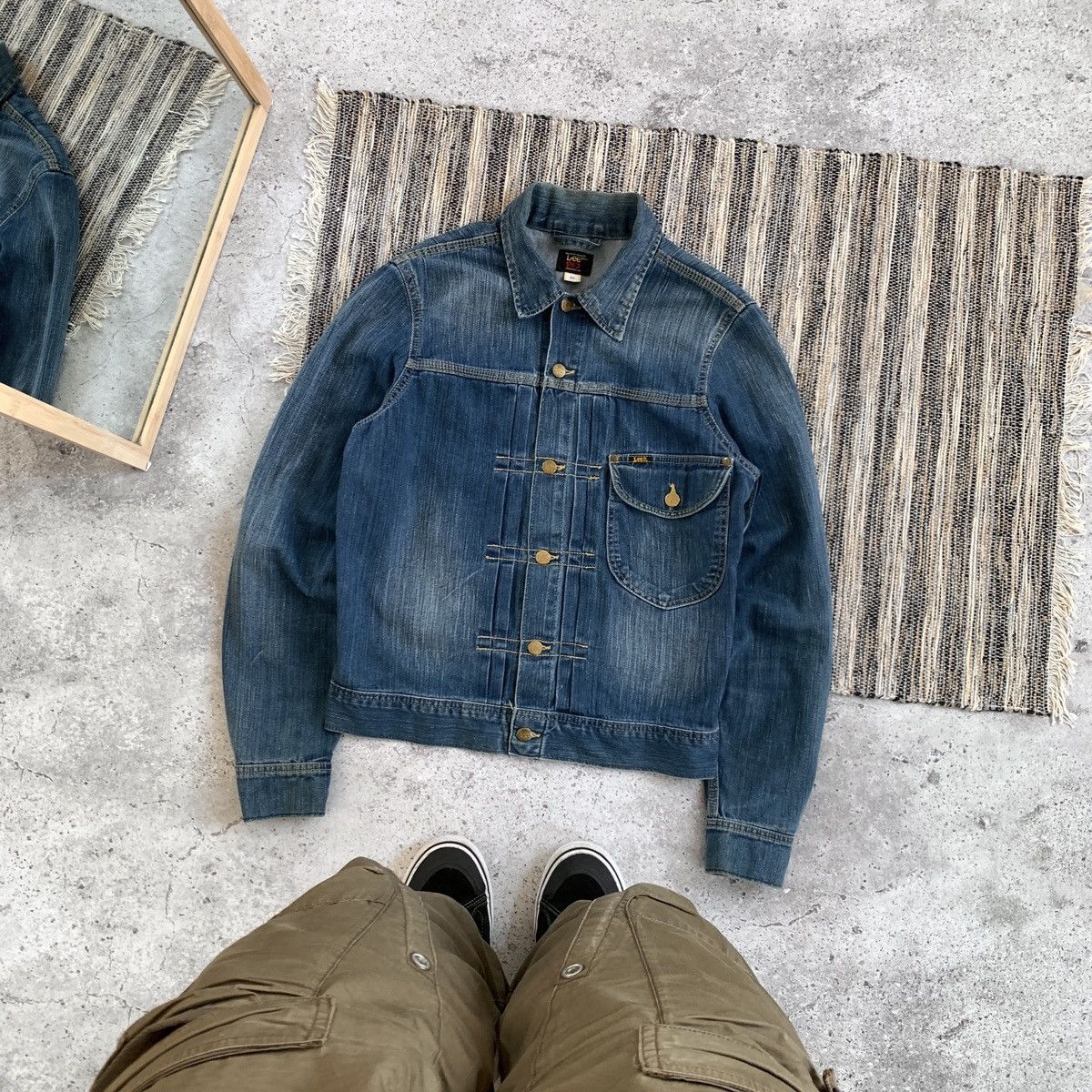 Vintage Vintage Lee 101J 80s Rare Blue Denim Trucker Jacket M | Grailed