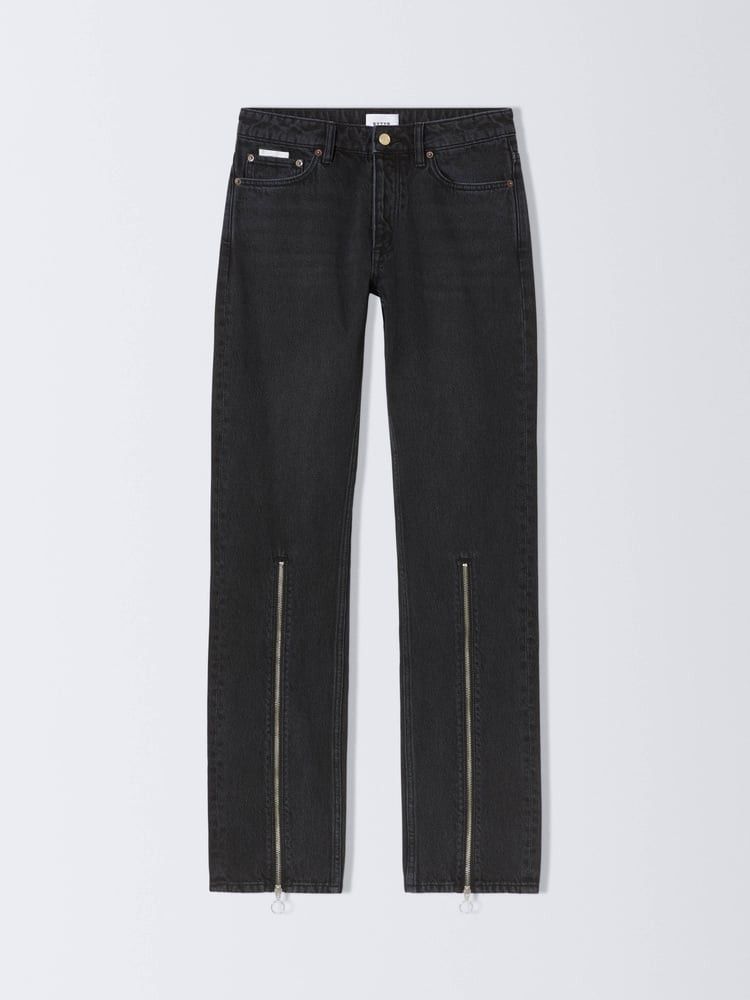 Eytys Eytys Orion Zip Stone Black Jeans Size 27" / US 4 / IT 40 - 1 Thumbnail