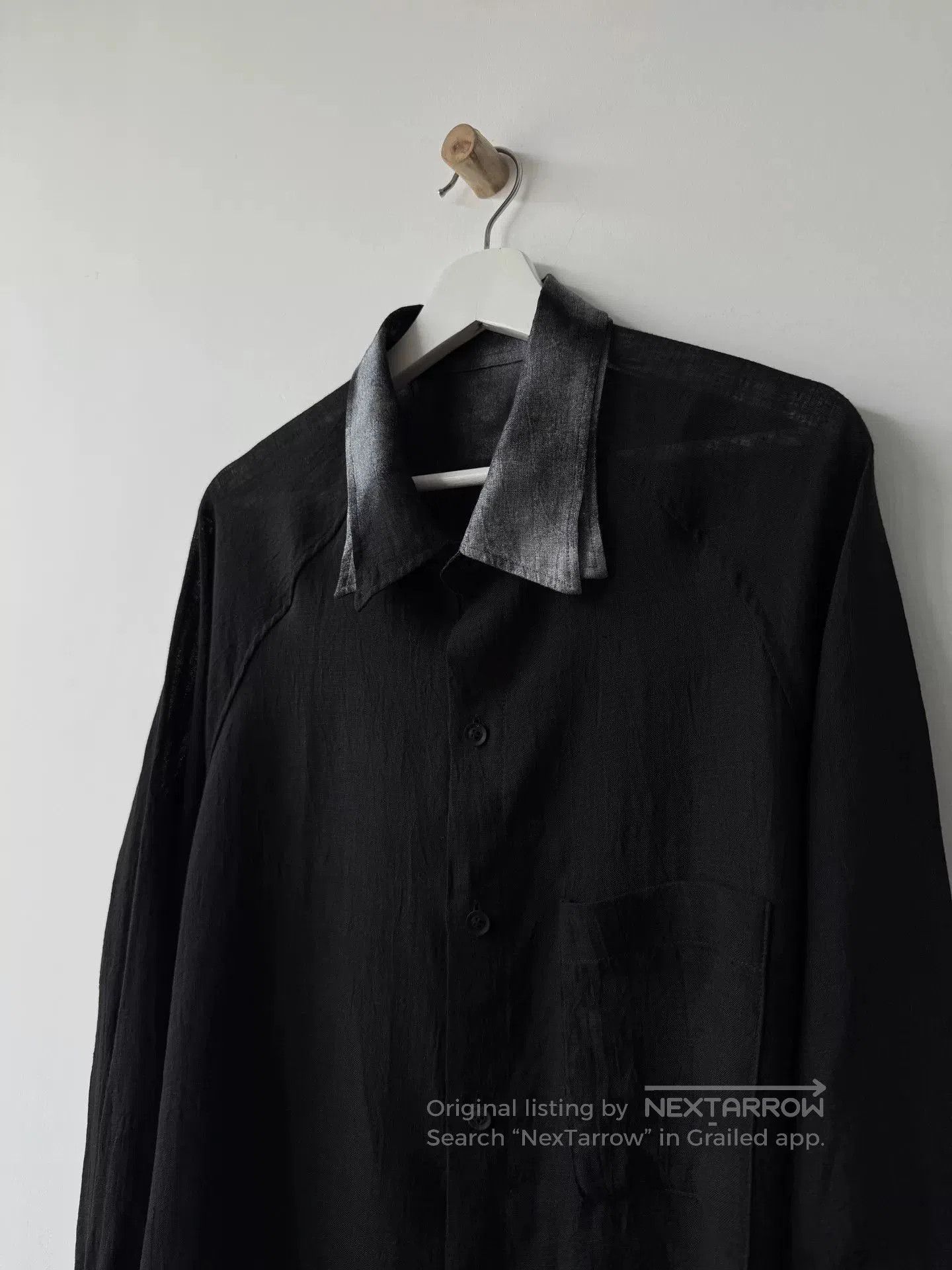 Yohji Yamamoto Yohji Yamamoto 24SS Linen Twisted Ribbon Shirt. Size US L / EU 52-54 / 3 - 3 Thumbnail