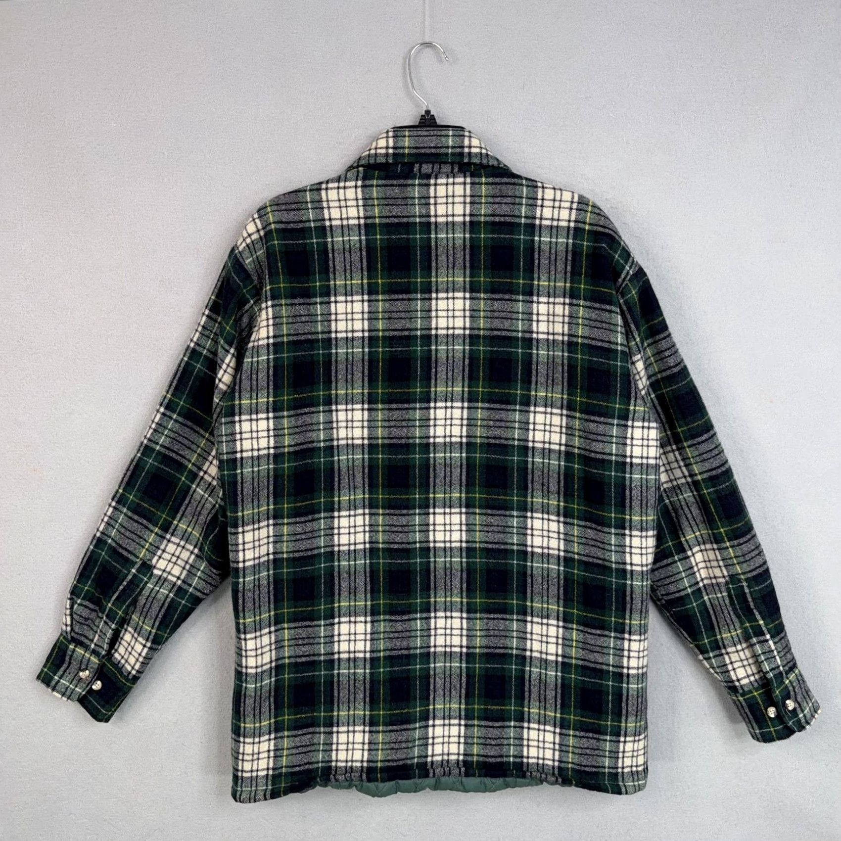 Vintage VINTAGE St. John's Bay Jacket Mens Large Green Plaid Quilted Wool Shirt Shacket Size US L / EU 52-54 / 3 - 5 Thumbnail