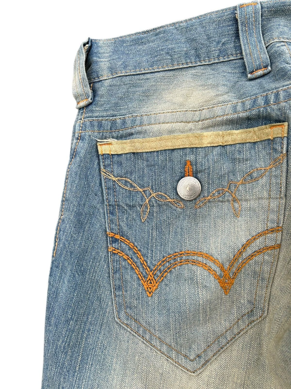 Kapital Vintage Flare Edwin Navajo Rusty Faded Denim Jeans Size US 30 / EU 46 - 9 Thumbnail