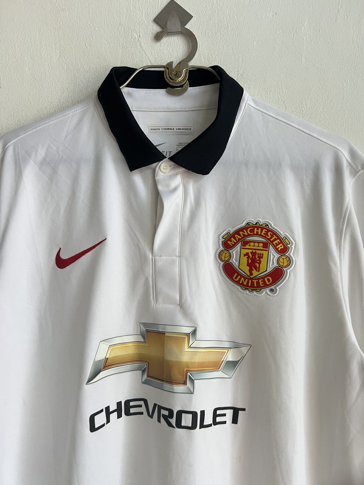 Nike Original 2014-15 Nike Manchester United Away Jersey X-Large Size US XL / EU 56 / 4 - 2 Thumbnail