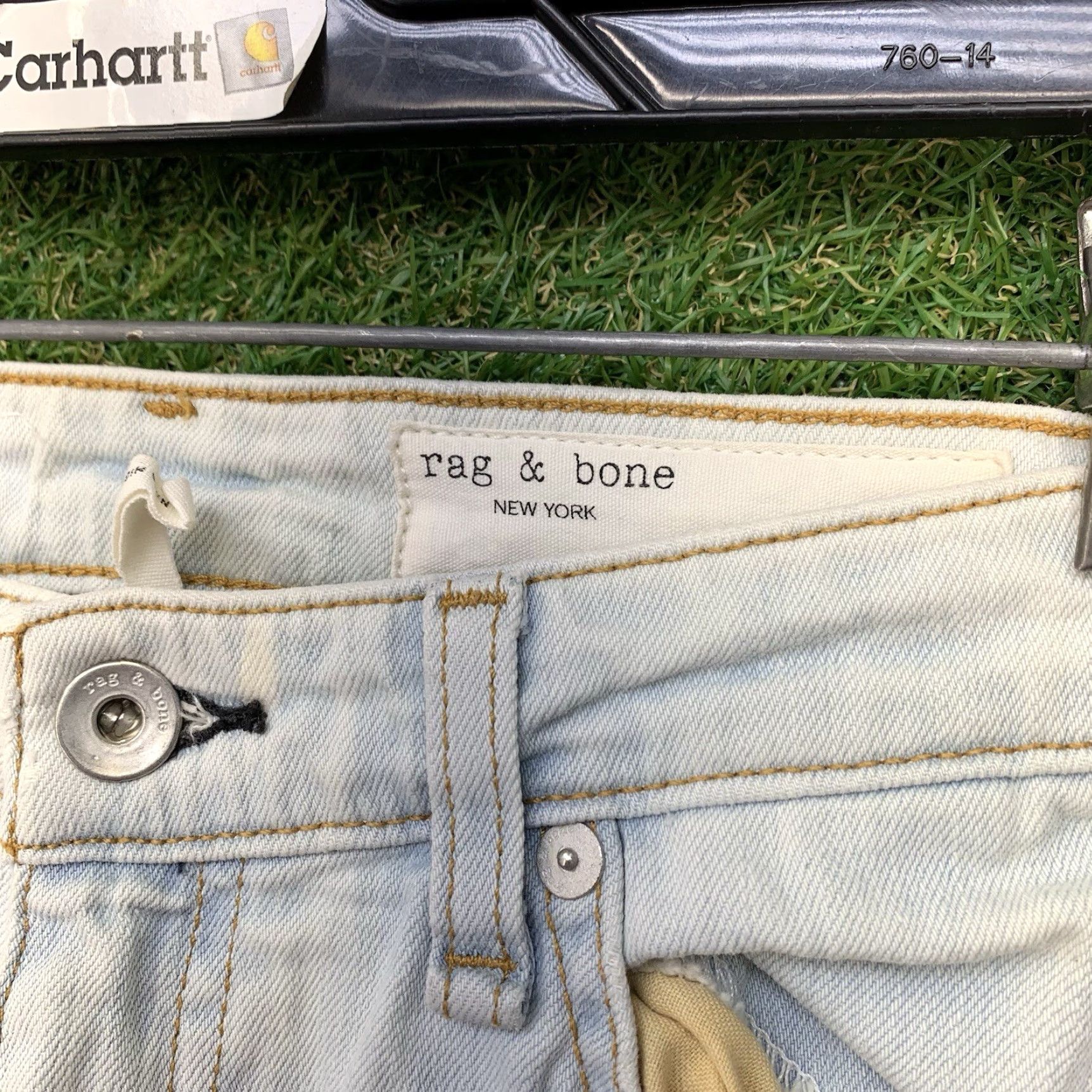 Rag & Bone rag & bone Jeans Womens 25 Regular 27x26 Blue High Rise Slim Stretch 5-Pocket Denim Jeans Rag & Bone Nina Cigarette Ankle Straight High Rise Size 42" / US 20 - 4 Thumbnail