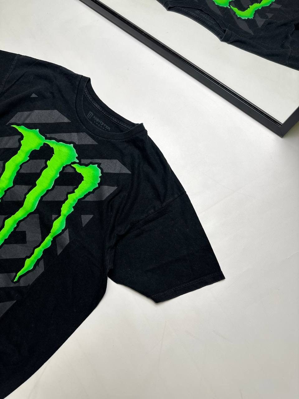Fox Racing Vintage 2000s Monster Energy Y2K Racing Black T Shirt Size US L / EU 52-54 / 3 - 3 Thumbnail