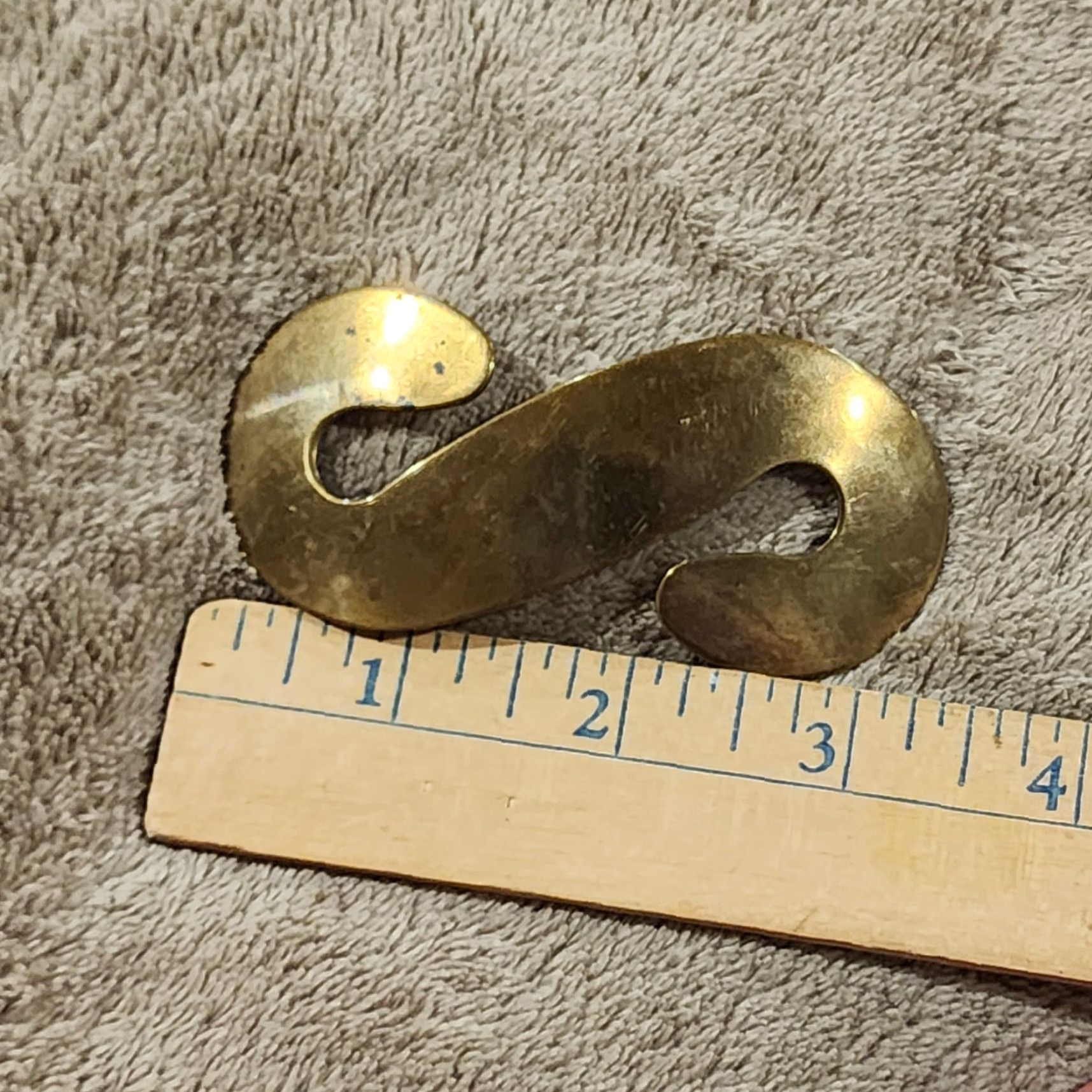 Vintage VINTAGE Handmade Solid Brass Post-Medieval Buckle Size ONE SIZE - 5 Thumbnail