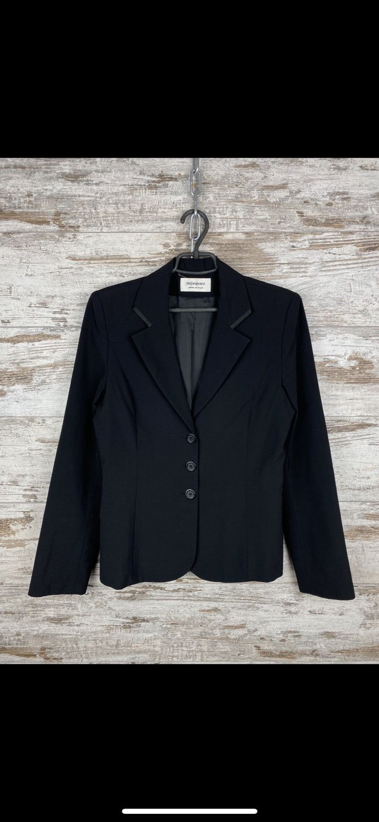 Vintage × Yves Saint Laurent Womens Vintage Yves Saint Laurent Wool Blazer Size S / US 4 / IT 40 - 1 Thumbnail