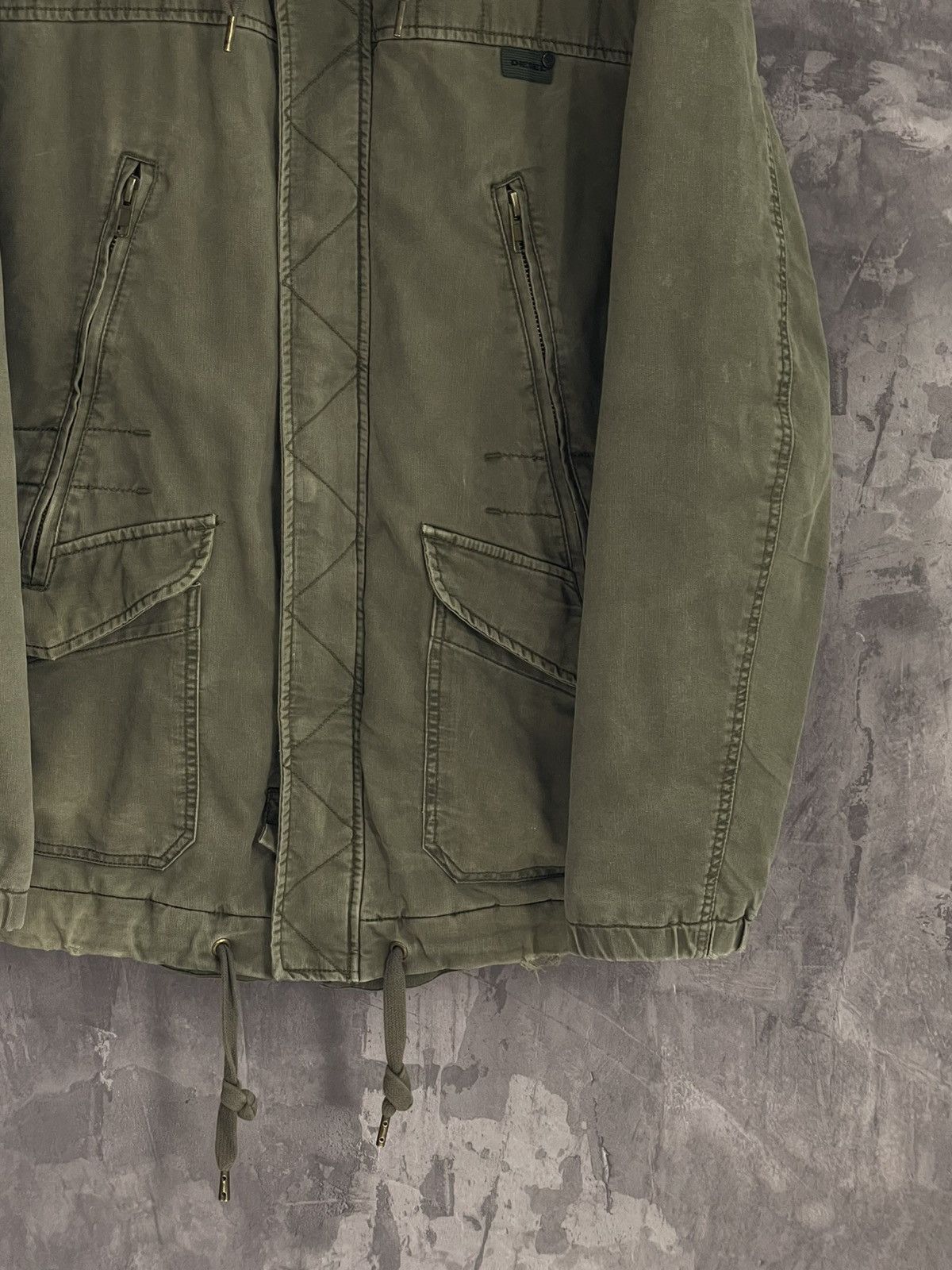 20471120 × Diesel × Japanese Brand Diesel Japanese Brand Distressed Y2K Long Heavy Jacket Size US L / EU 52-54 / 3 - 6 Thumbnail