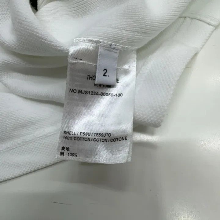 Thom Browne Thom Browne White Crew Neck T-Shirt -2507 Size US S / EU 44-46 / 1 - 3 Thumbnail