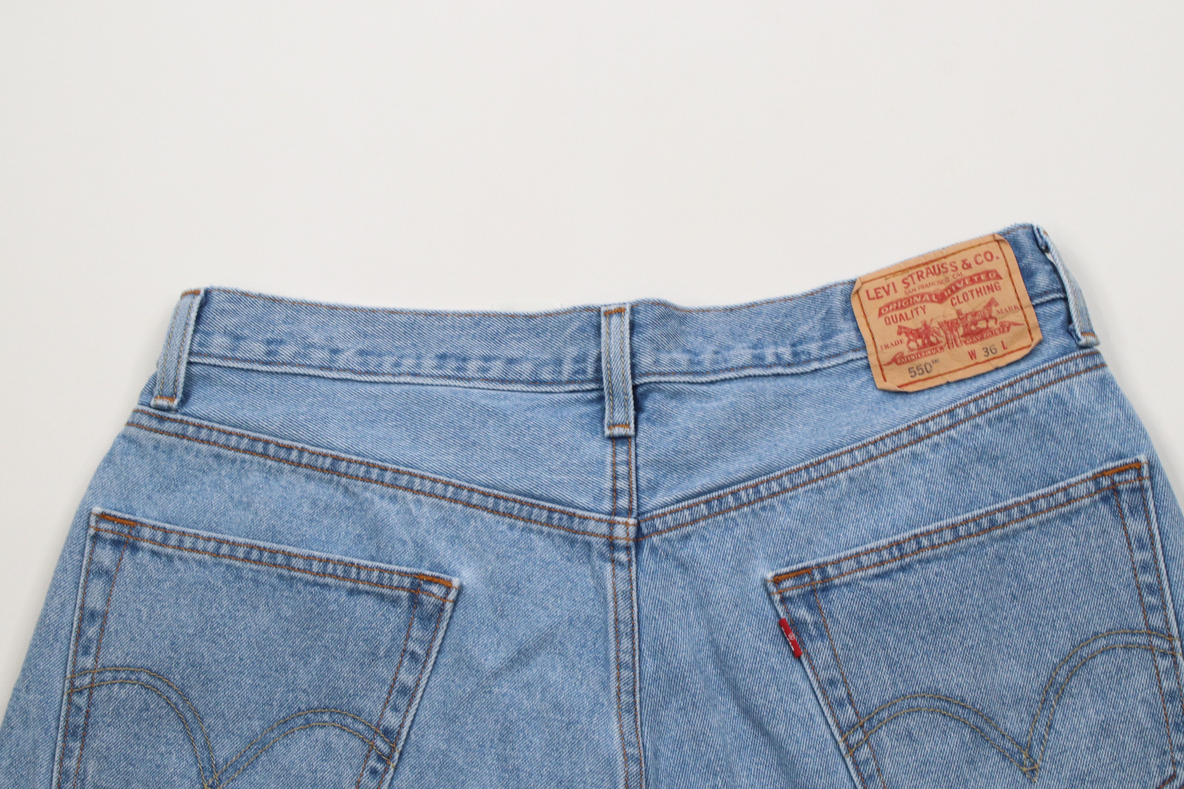 Levi's × Vintage Vintage Y2K 2005 Levis 550 Fit Denim Jean Shorts Jorts Size US 36 / EU 52 - 9 Thumbnail