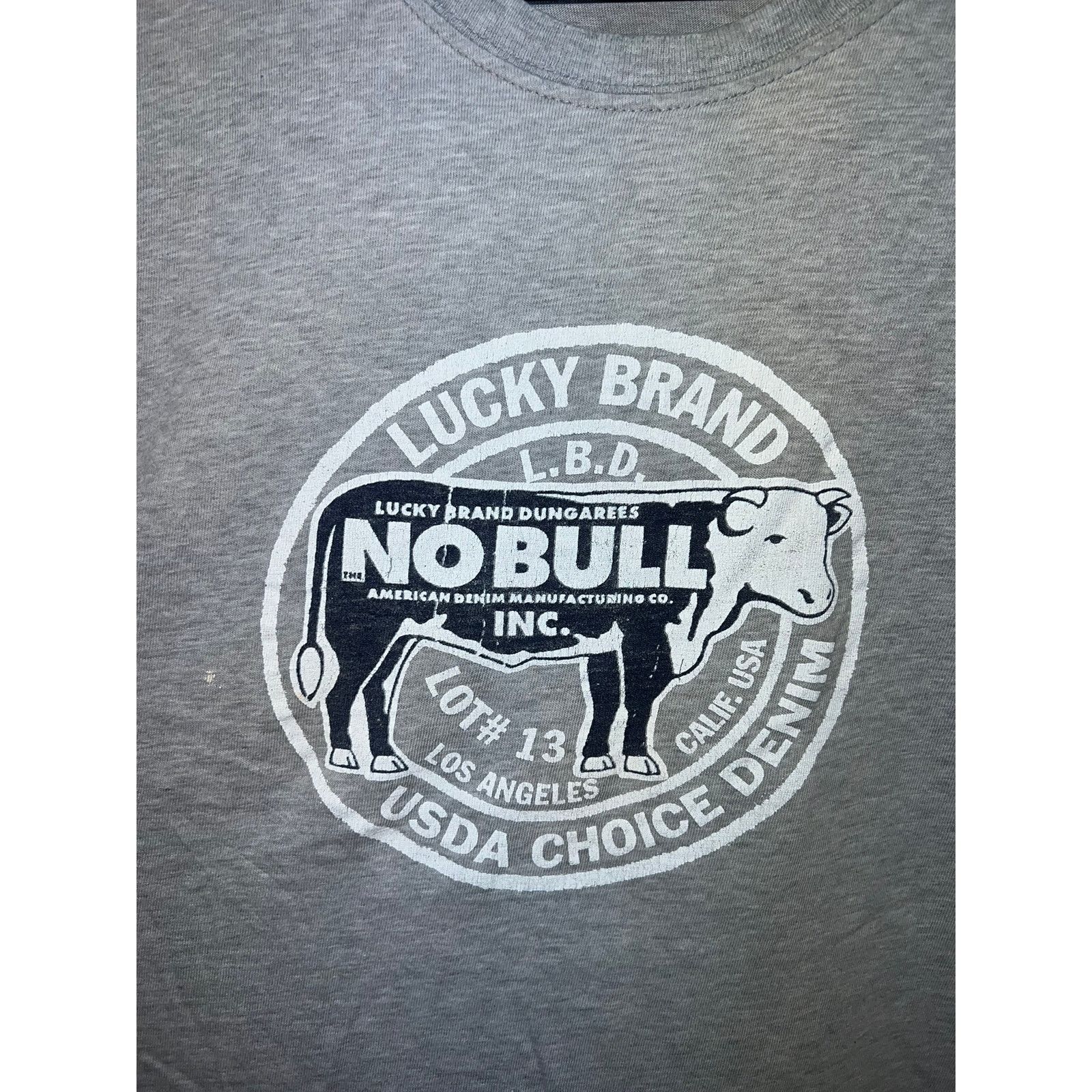 Lucky Brand Y2K Lucky Brand Dungarees Shirt No Bull LBD Cow Tee Large Size US L / EU 52-54 / 3 - 2 Thumbnail