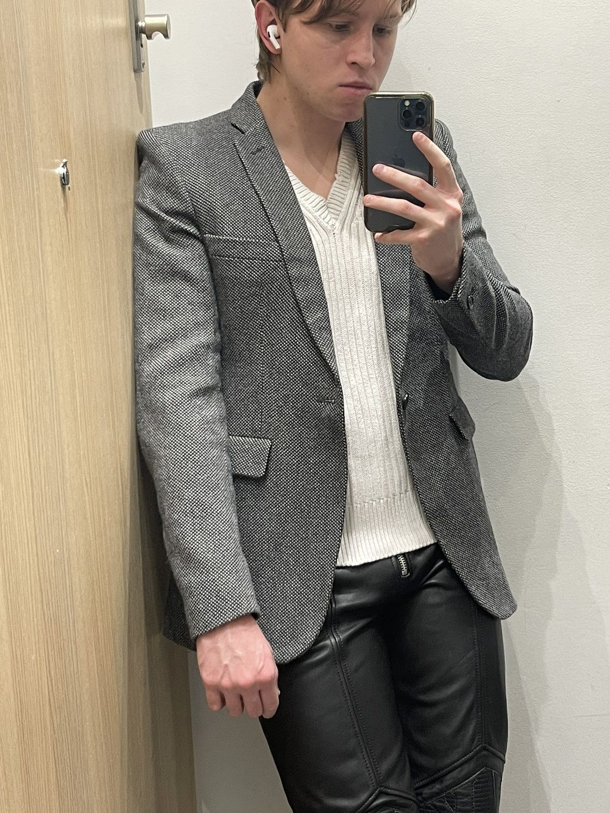 Acne Studios Acne Jeans Black White Grey Wool Blazer Size US M / EU 48-50 / 2 - 3 Thumbnail