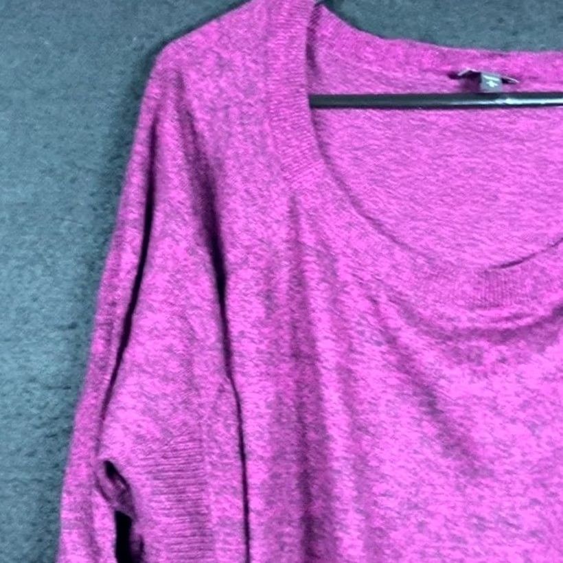 Express Express Womens Sweater Purple Black Oversized 3/4 Sleeve Knit Tunic Stretch L Size L / US 10 / IT 46 - 4 Thumbnail