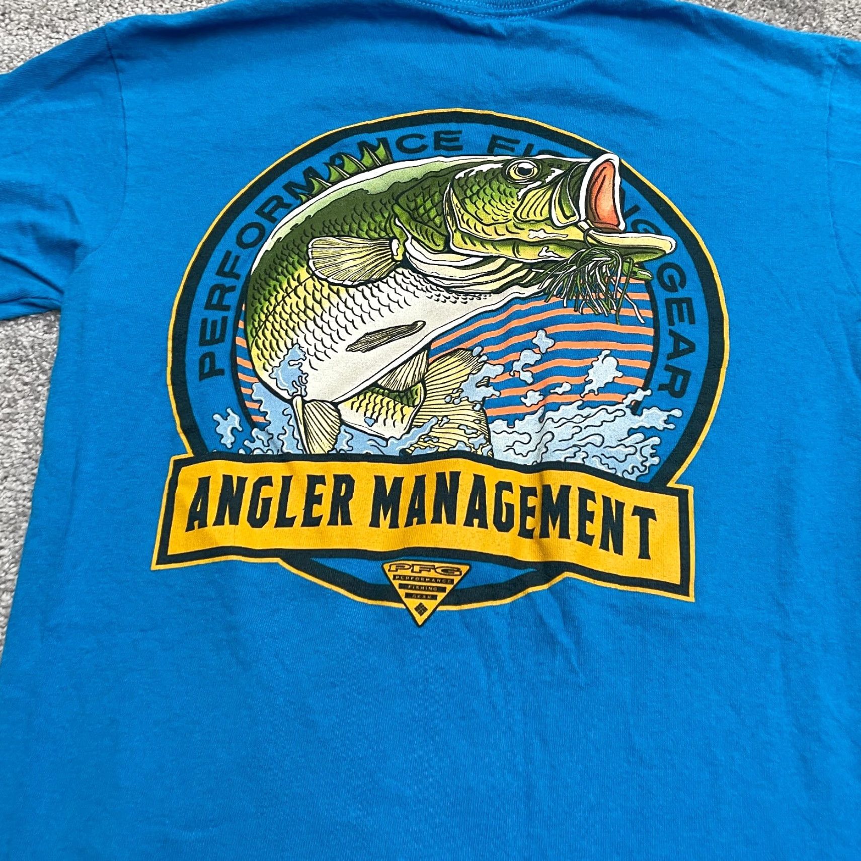 Vintage Columbia PFG T-Shirt Mens Small Blue Crew Neck Short Sleeve Cotton Tee Size US S / EU 44-46 / 1 - 3 Thumbnail