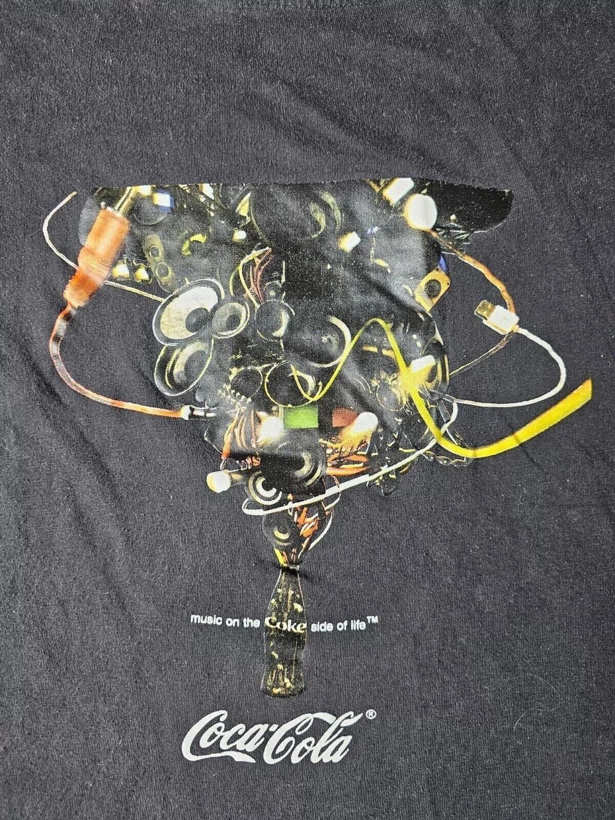 Coca Cola Vintage Coca Cola Music Promo Graphic Tee Black Cotton Men L Size US L / EU 52-54 / 3 - 2 Thumbnail
