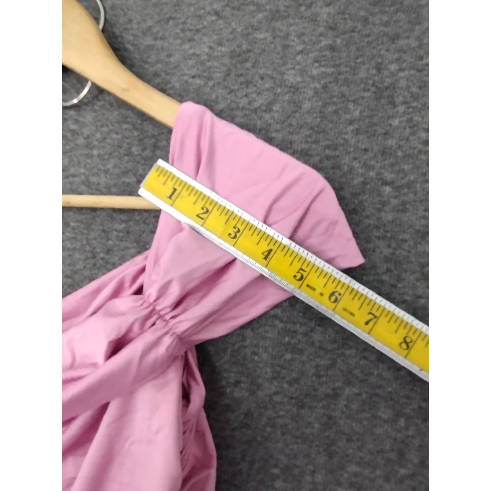 Vintage VINTAGE: No (omit) Royal Blue Off the Shoulder Rushed Bodycon Women's Pink Dress L - note: remove extra words to fit rules. Size L / US 10 / IT 46 - 5 Thumbnail