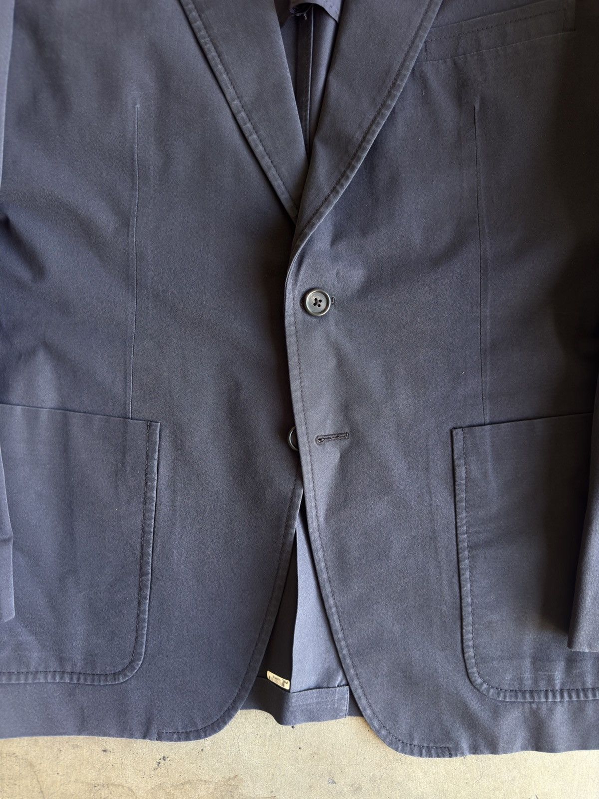 Prada PRADA Made in Italy Cotton Blend Patch Pocket Jacket Size 46R - 5 Thumbnail