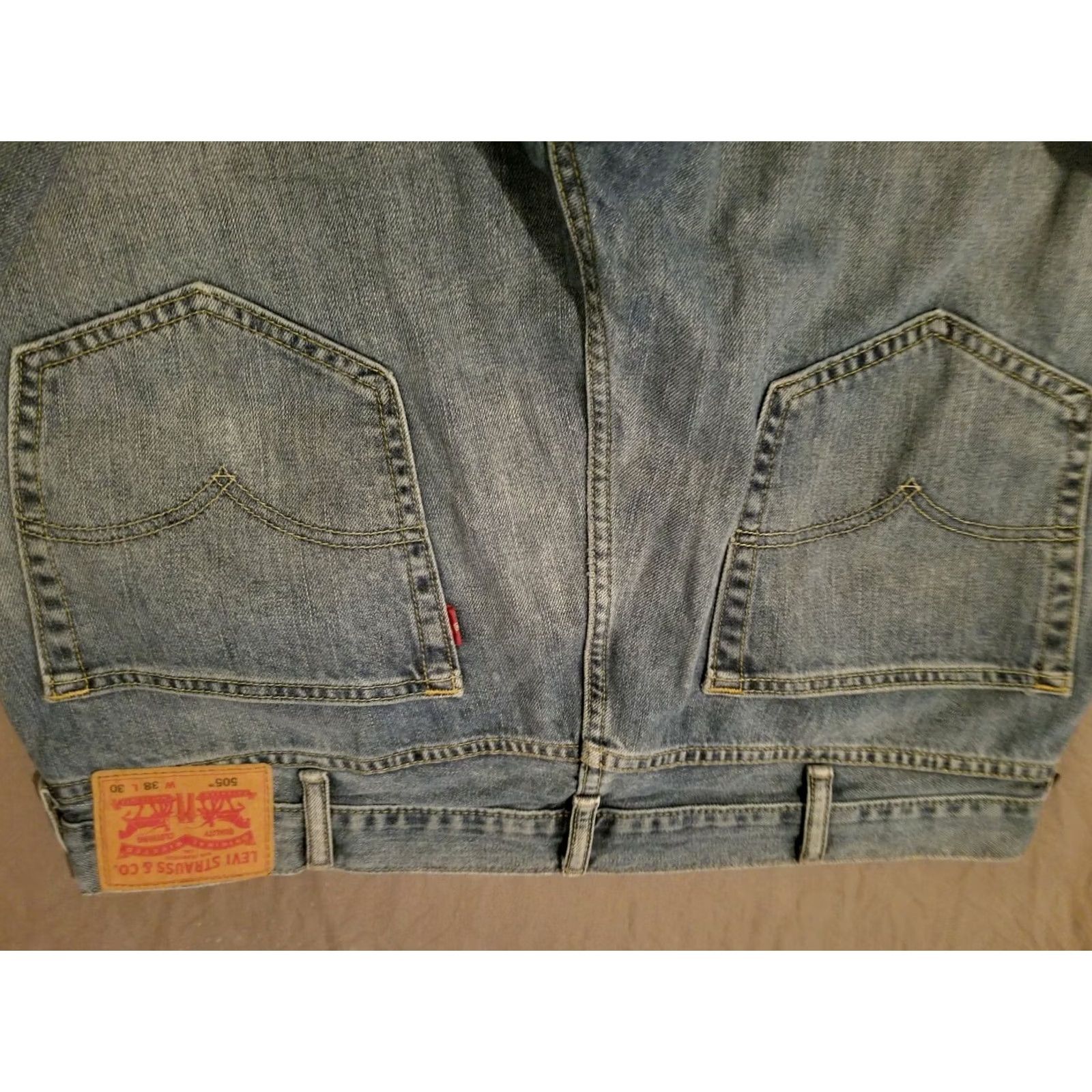 Levi's VINTAGE Levi's 505 Jeans 38x30 Regular Straight Denim Pants Mens Denim Blue 38x30 Jeans Size US 38 / EU 54 - 2 Thumbnail