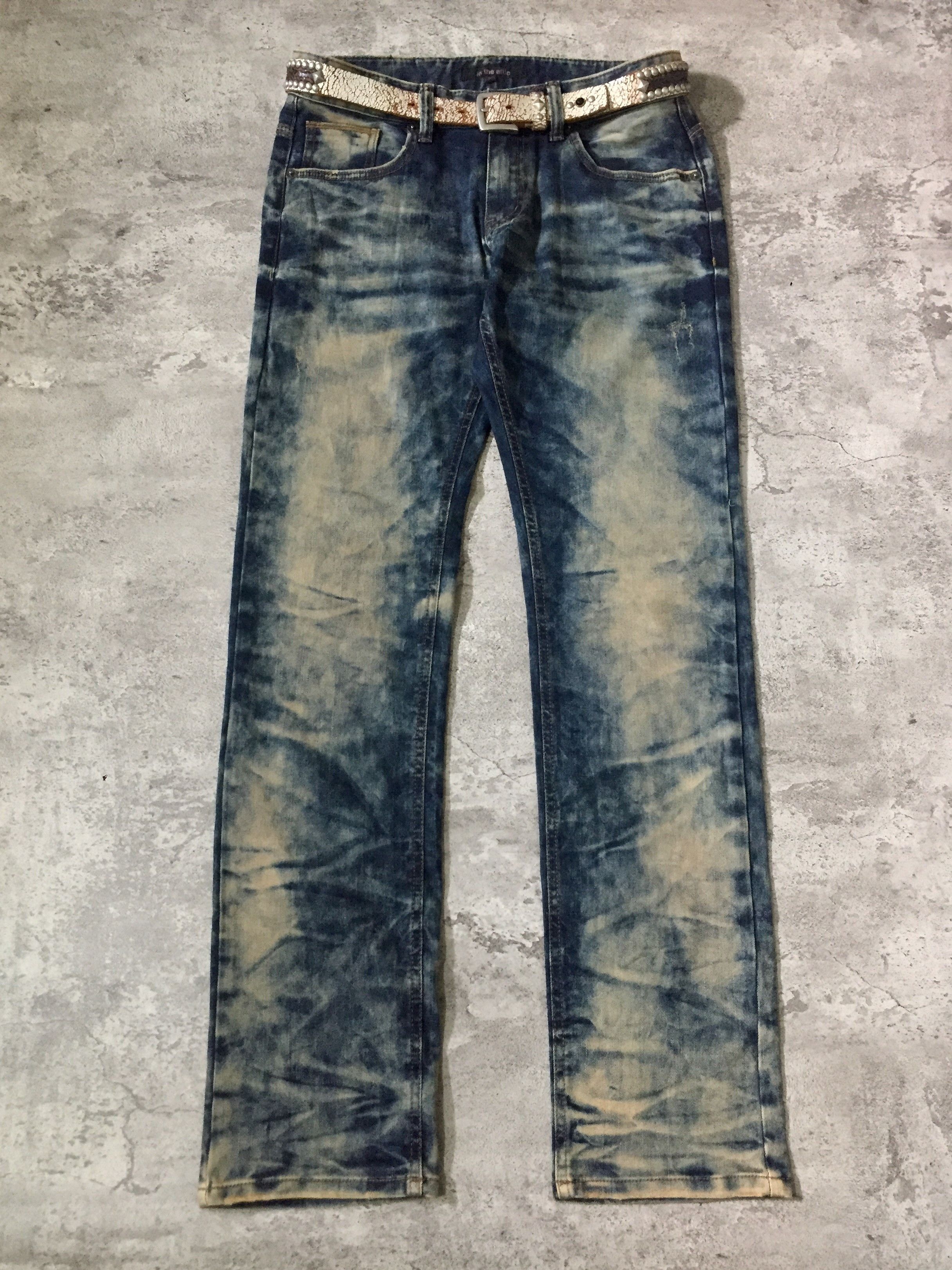In The Attic In The Attic Mud Wash Whiskered Denim Pants Size US 33 - 1 Thumbnail